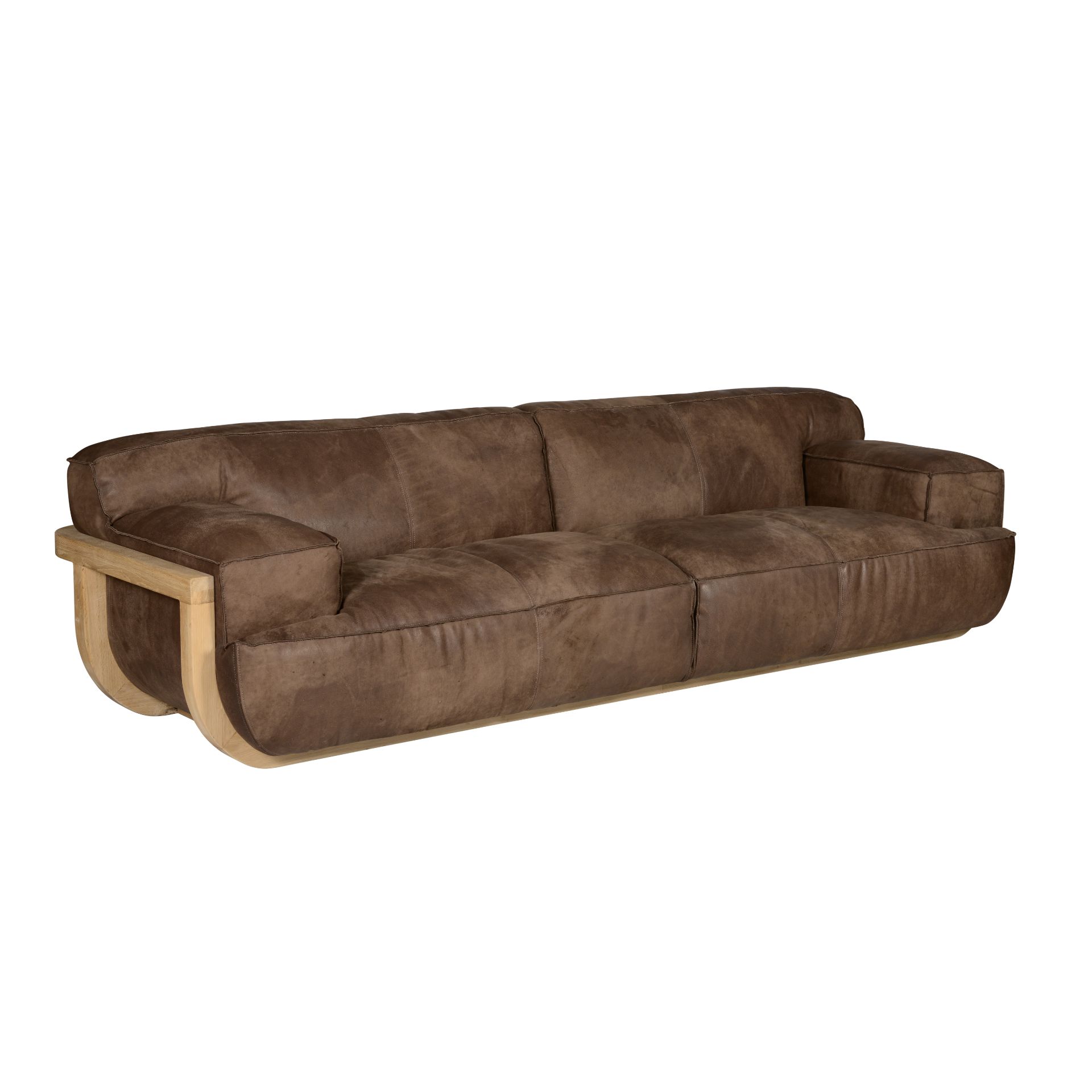 F298 Bowood Sofa4s Pawnee Tobacco & Bn.Natural Oak 276x104x72cm RRP £ 6891