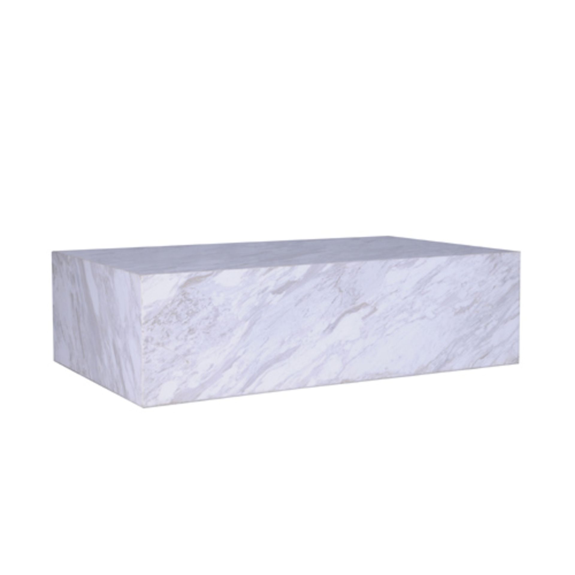 Marble Coffee Table 150x90cm W/Caster Marble White Polished