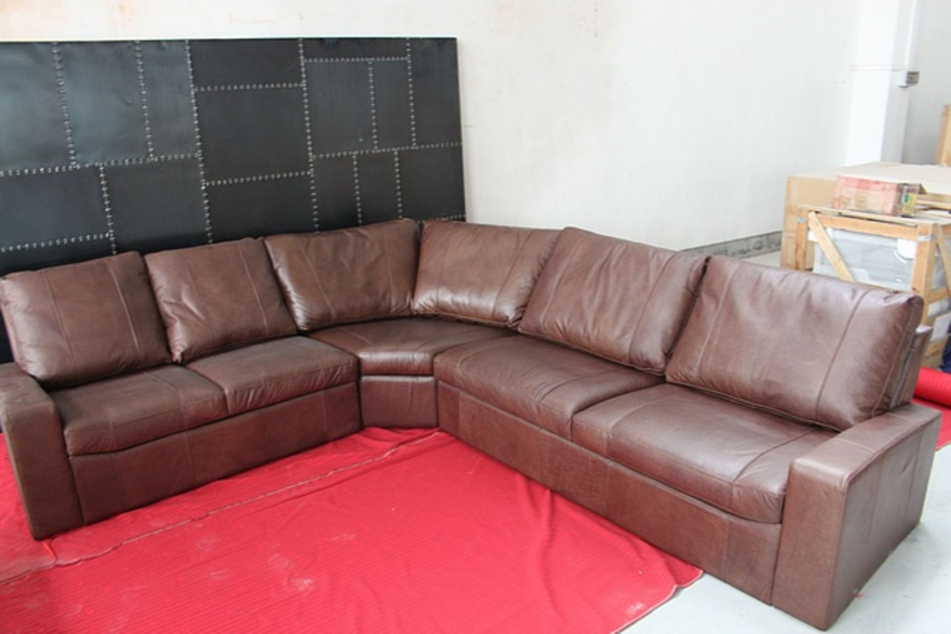 Crosby Suite Set Comprising Of Sofa 1 Seater Maracana Dark Brown 102x96x88cm RRP £10965 - Image 2 of 2