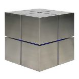 Enigma Cube Brushed Steel W/ White Led(Uk) 59x59x59cm RRP £ 2385