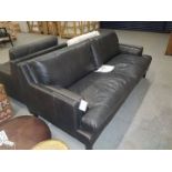 Canson Sofa 3 Seater Maracana Black 206x98.5x85cm RRP £ 3240