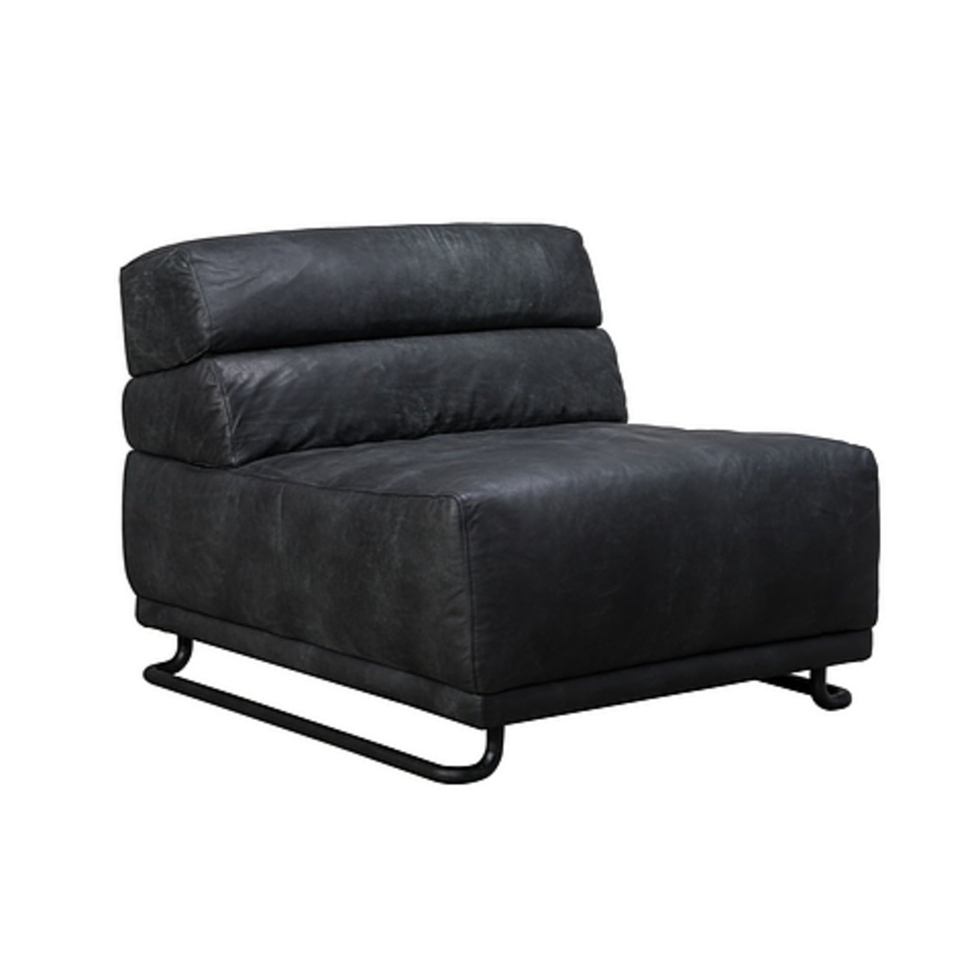 Jaba Sofa 1 Seater Plonge Slate & Matt Black 83x96.5x71cm RRP £ 1941