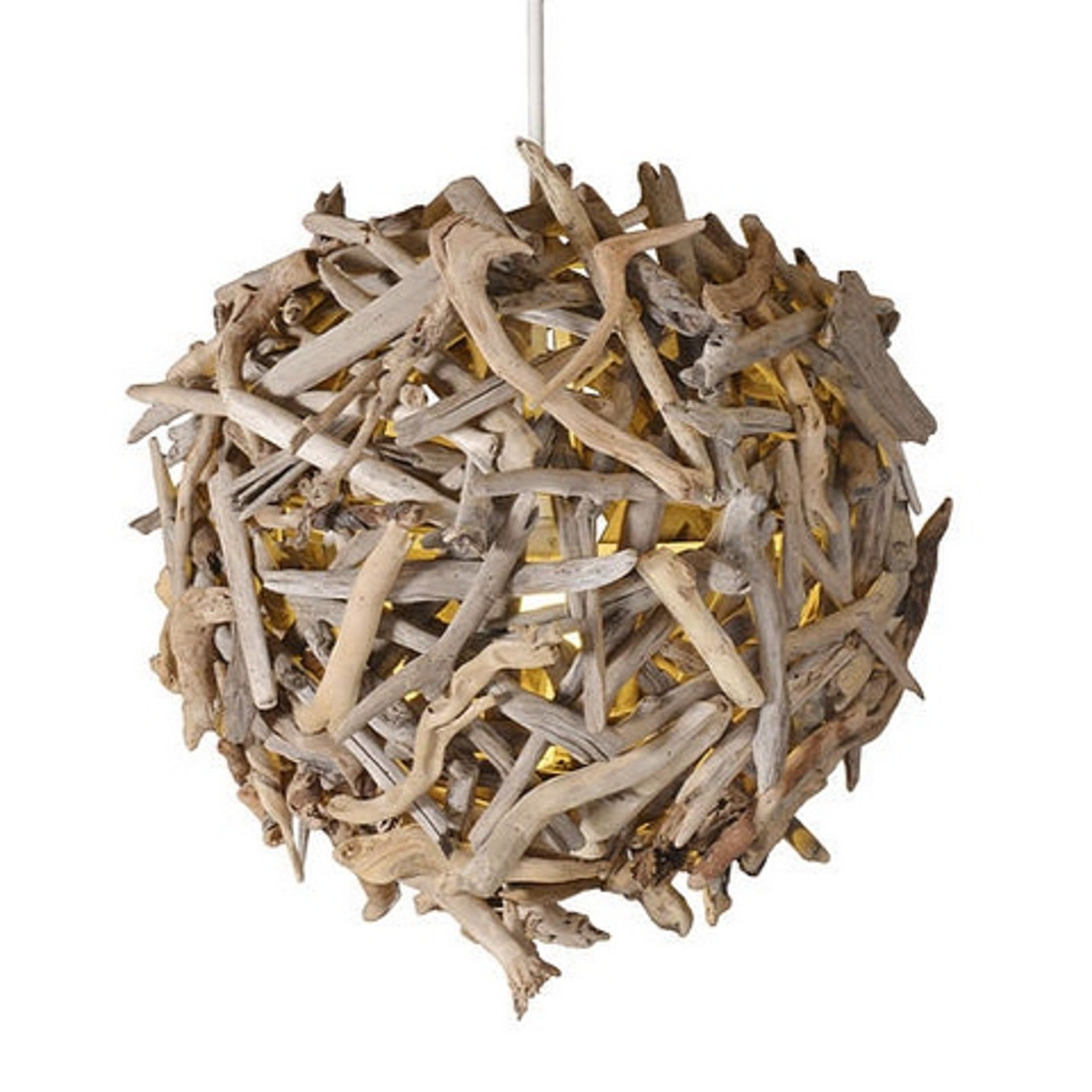 L046 Igniq Pendant Lighting 110cm Drift Wood & Antique Rust (Uk)