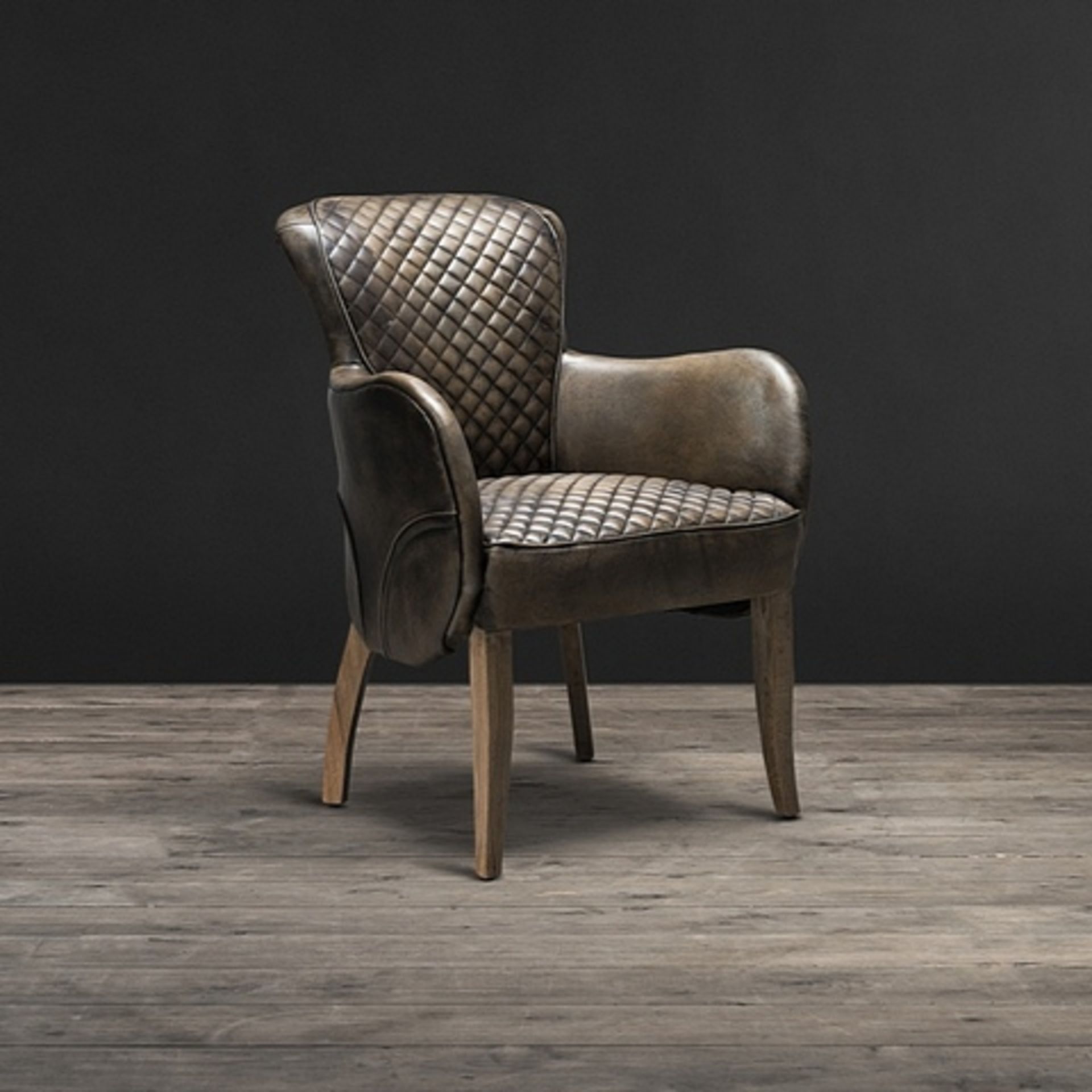 Side Saddle Dining Chair Vagabond Black & Weathered Oak