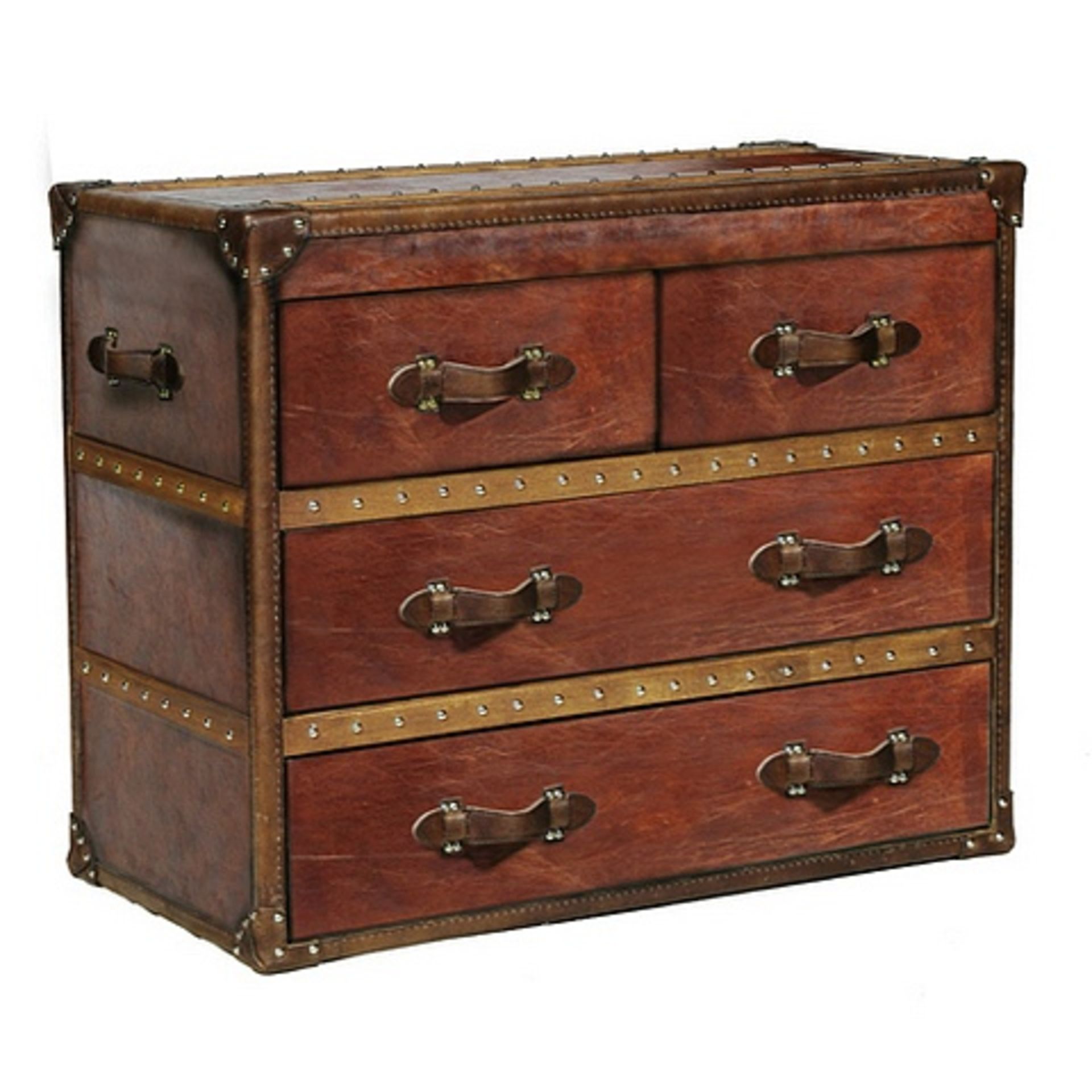 Stonyhurst Chest Medium Shiny Steel 100x50x80cm RRP £ 2346