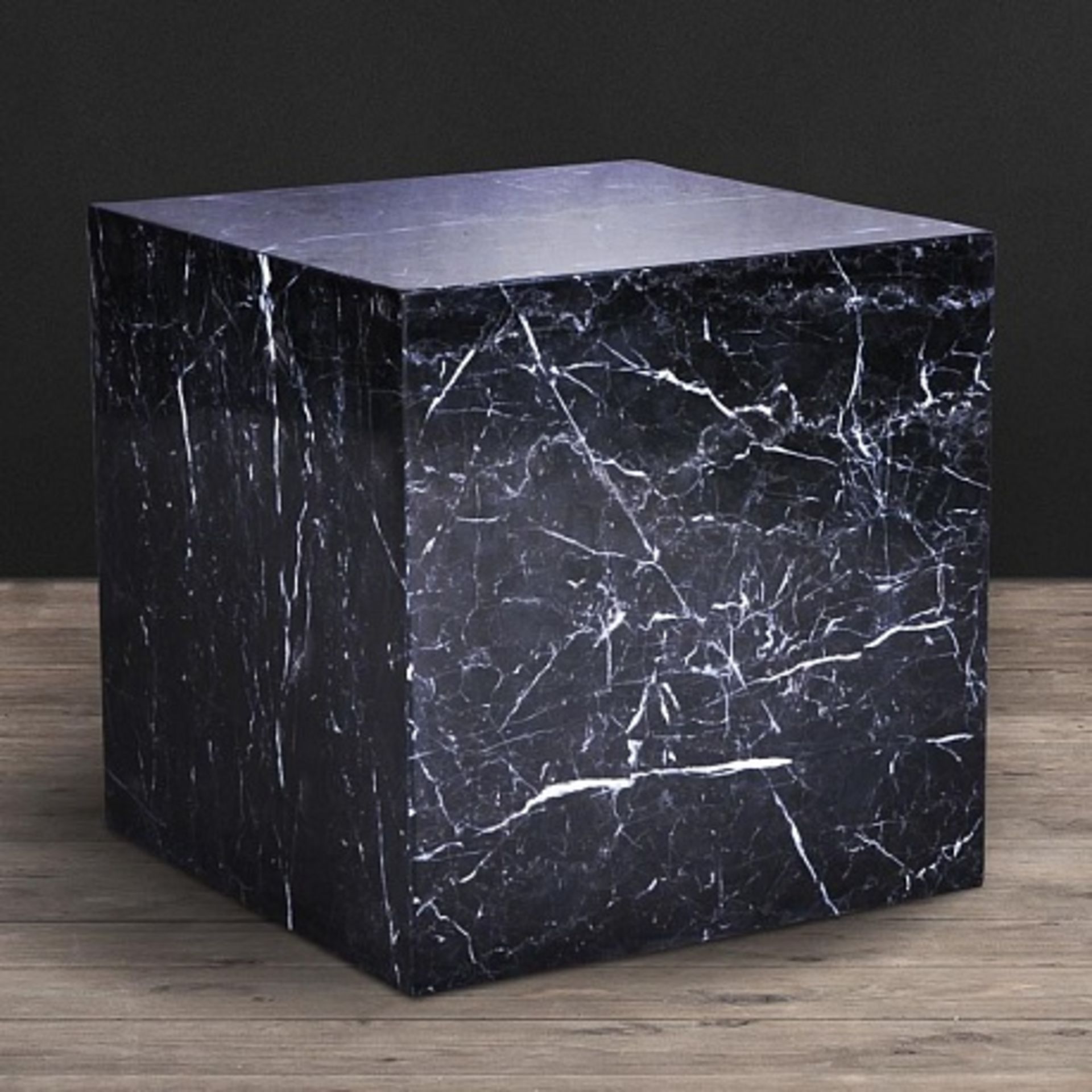 Marble Cube 50cm Marble Black Polished