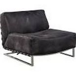 Teddy Chair Safari .Black & Shiny Steel 85x99x70cm RRP £ 2832