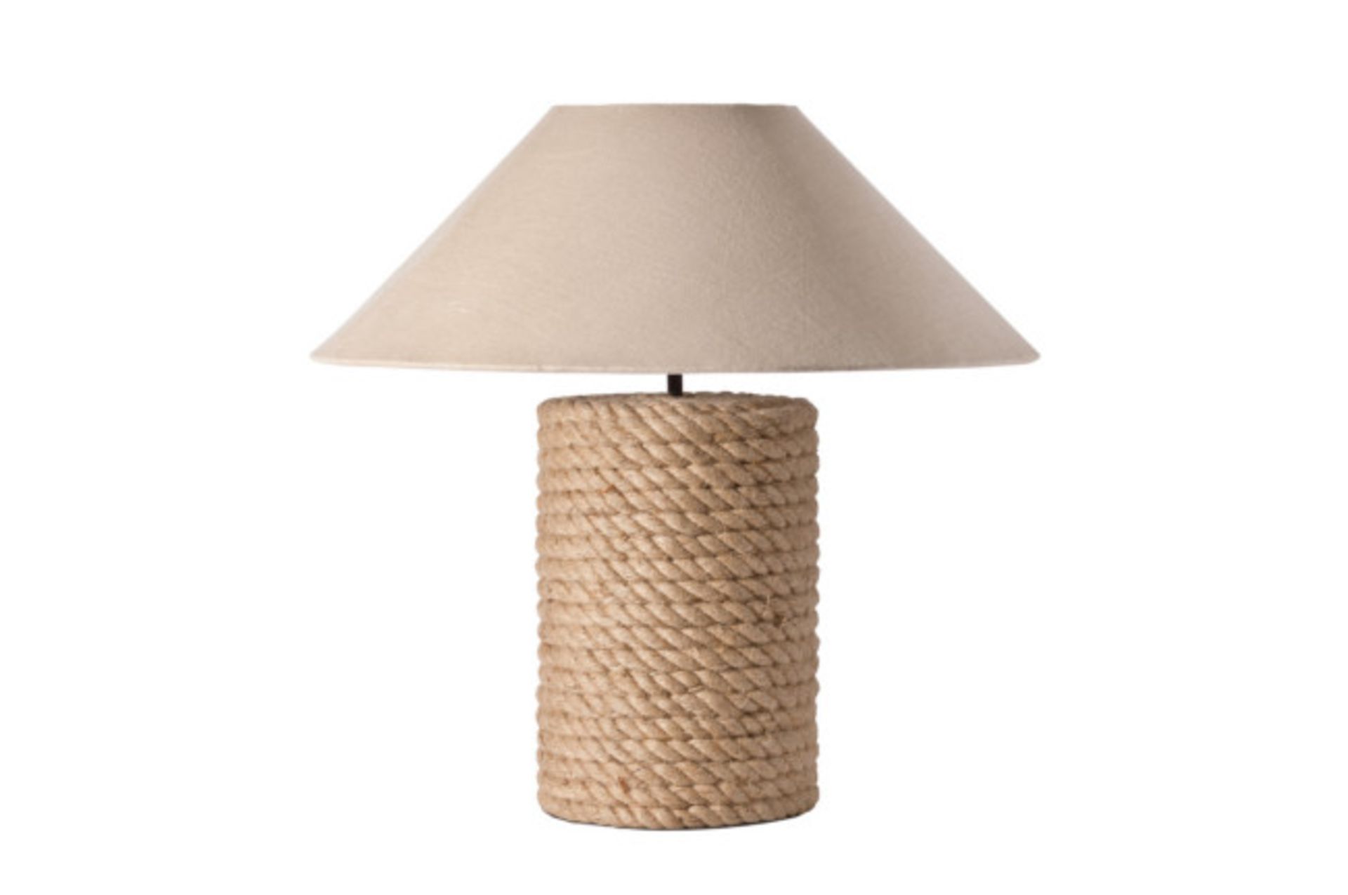 Rope Coil Table Lamp W/Shade S.L.Stone(Uk)