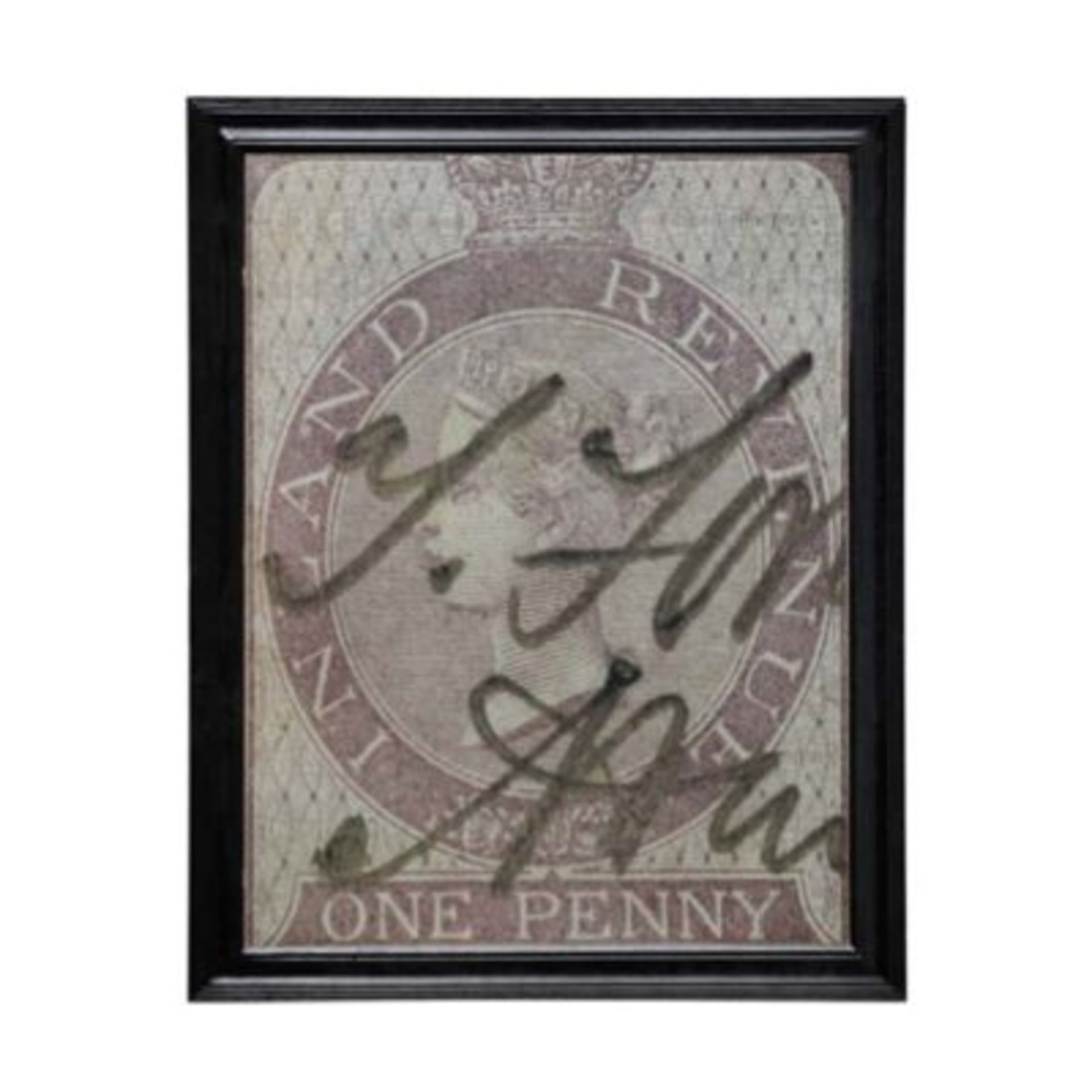 Graphics Penny Red 4(51x64) Art - Artwork Black Wood