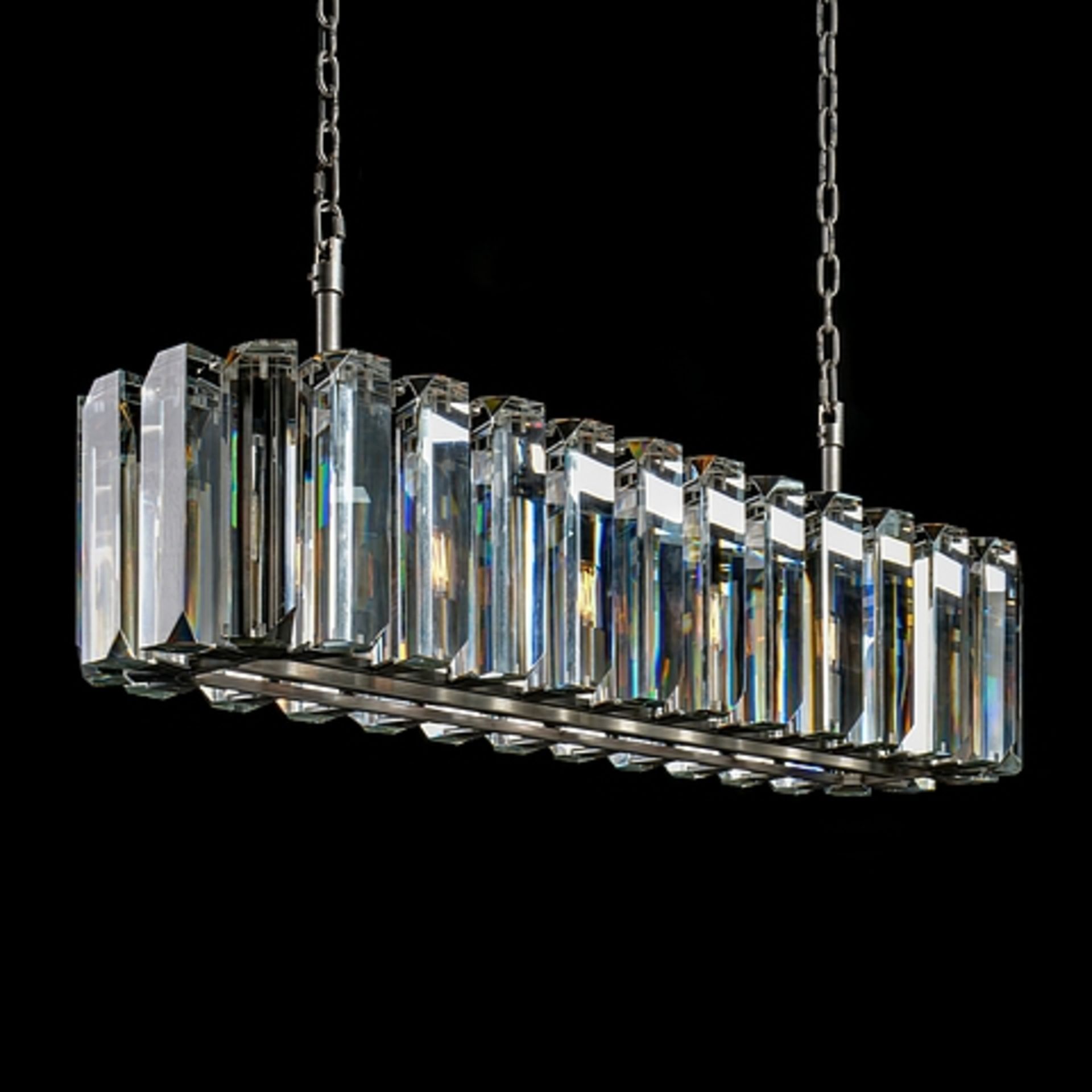 Omega Rectangular Pendant Lighting 126x32cm Nat(Uk) 126x31.5x40.5cm RRP £ 4620