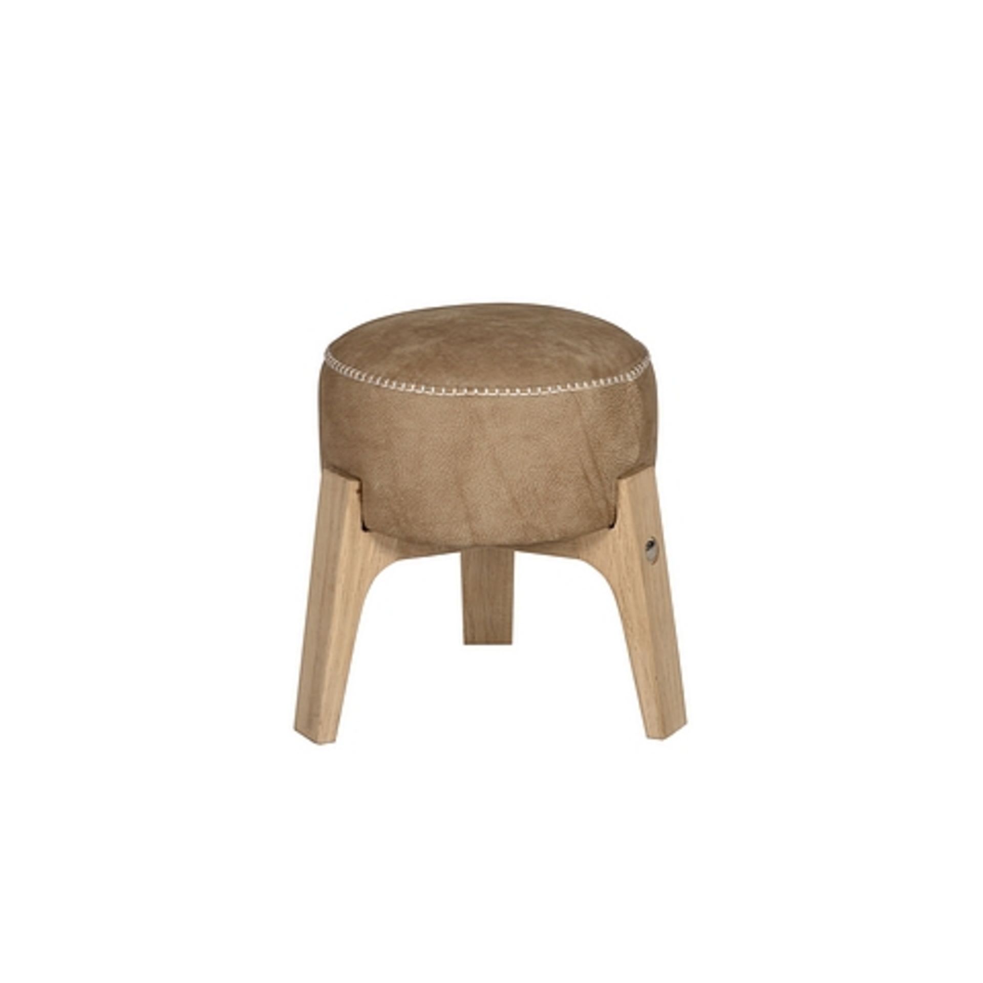 F296 Drum Stool New Stitching (S) Mohican & Bn.Natural.Oak 6x36x38cm RRP £ 498