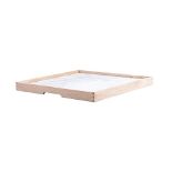 Ac001 Chicane Tray Marble White Honed & Bn.Natural Oak 64x64x5.5cm RRP £ 516