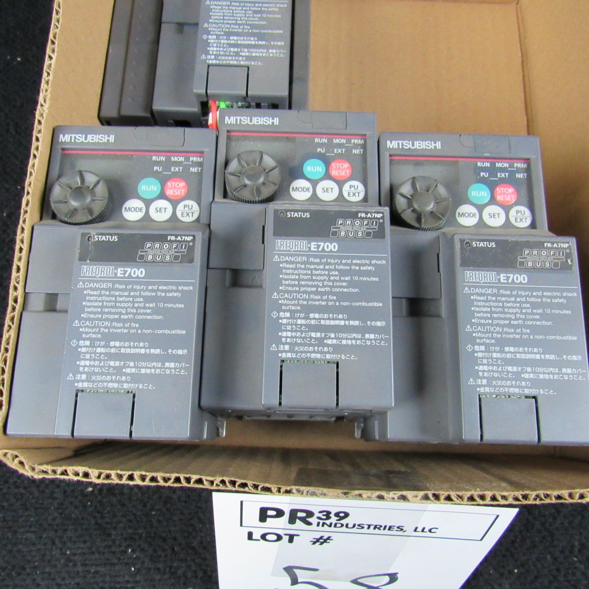 LOT OF MITSUBISHI FREQROL E700 (4) - Image 2 of 4