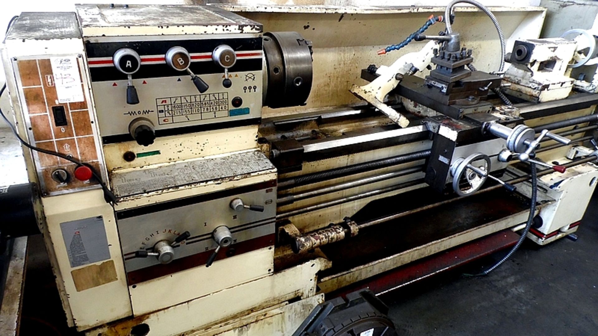 GEAR HEAD LATHE w/ 3-JAW CHUCK & 6-FT. BED