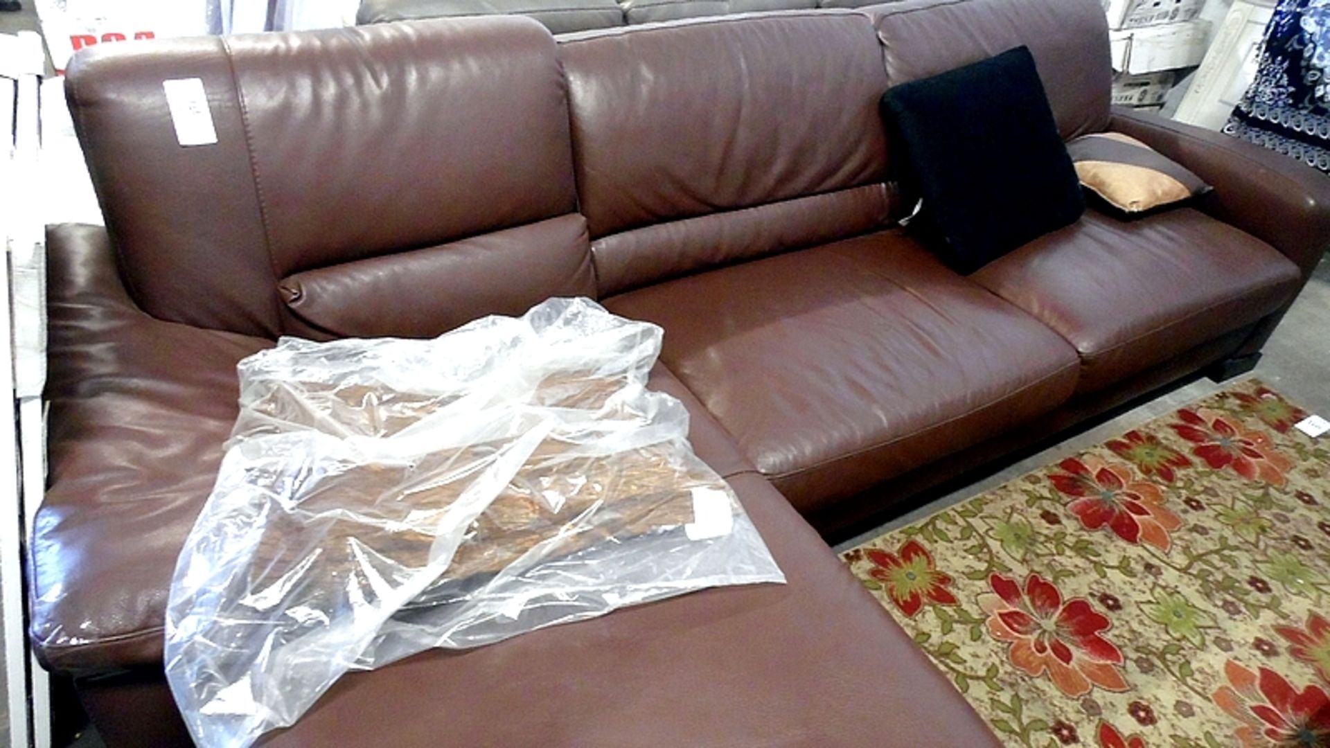 BROWN SECTIONAL SOFA