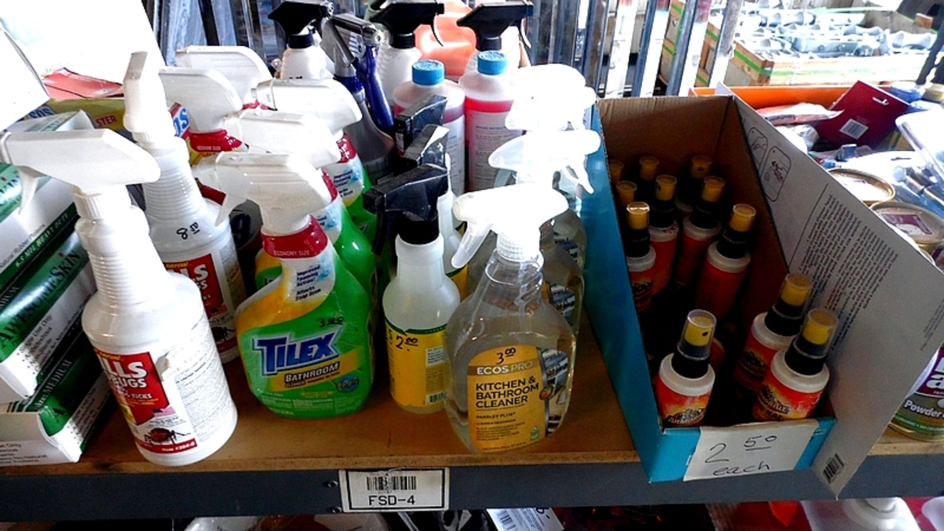 CONTENTS OF SHELF CLEANERS / ARMORALL