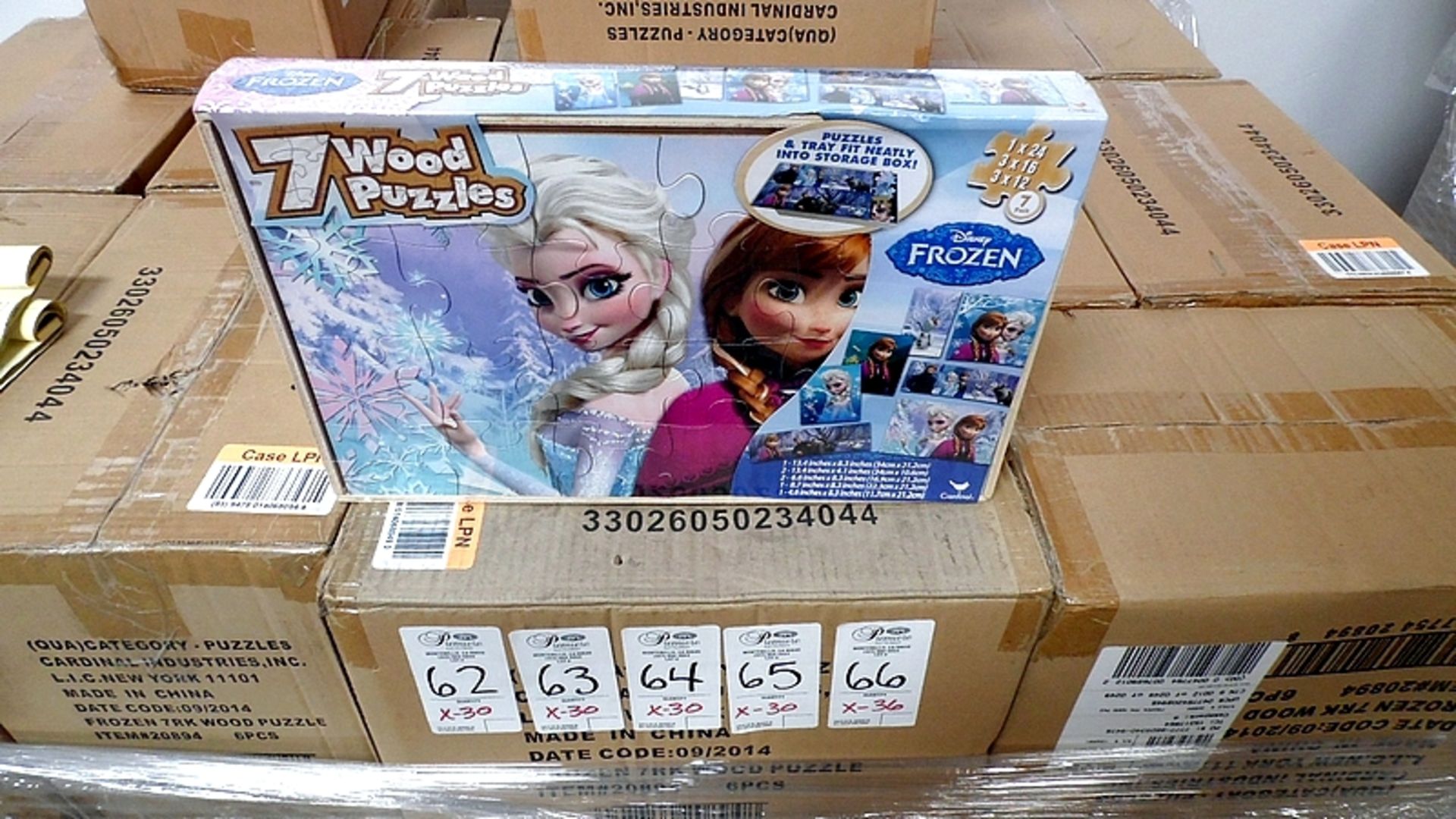 FROZEN WOOD PUZZLES (6 CASES)