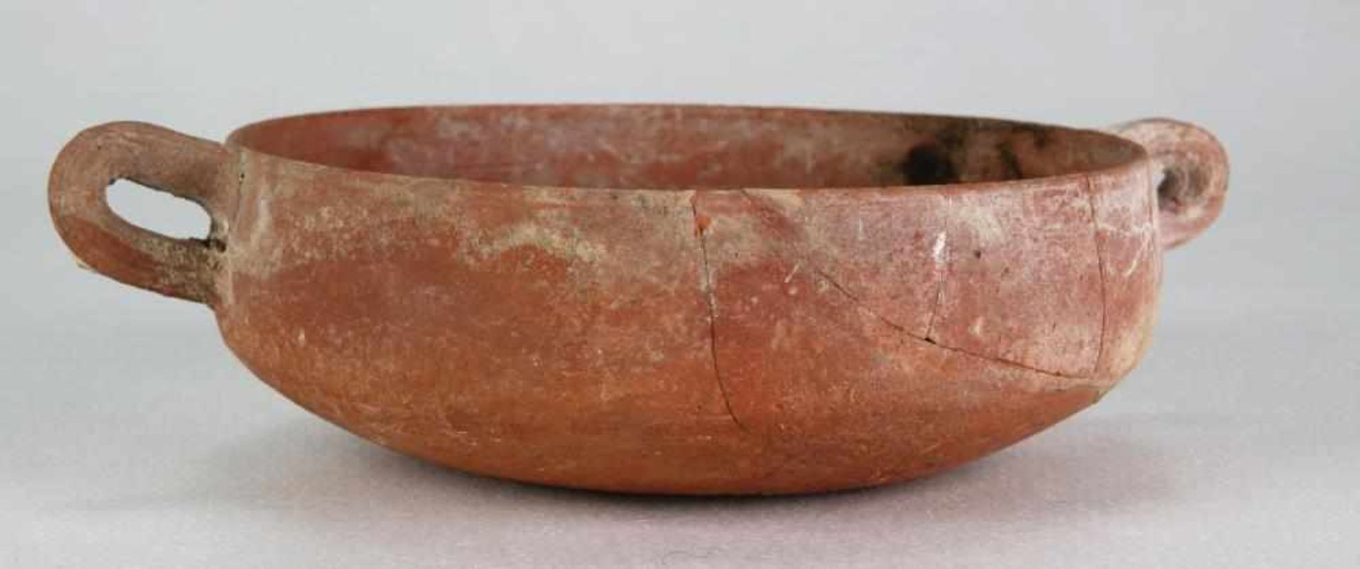Nabatäische Keramikschale Petra 1. Jahrhundert v. Chr. Flachgemuldeter Fond mit zwei profilierten