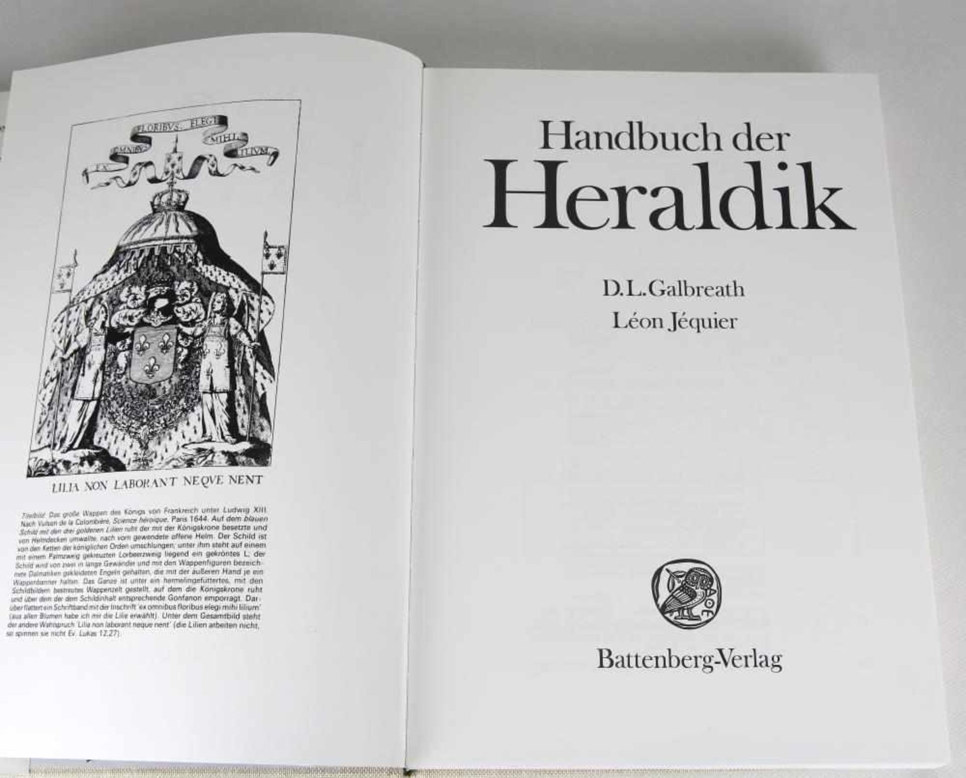 Handbuch der Heraldik Galbreath/Jequier. Leinenband mit SU, 340 Seiten. Battenberg 1990. Guter - Bild 2 aus 4