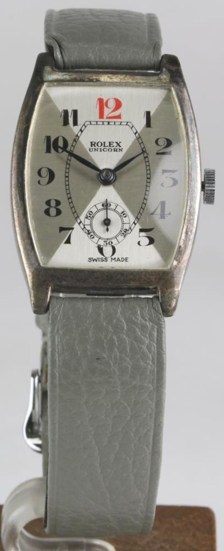Rolex Unicorn. Armbanduhr, 1930-er Jahre Schweiz. Handaufzugswerk mit Sekunde bei der Sechs.