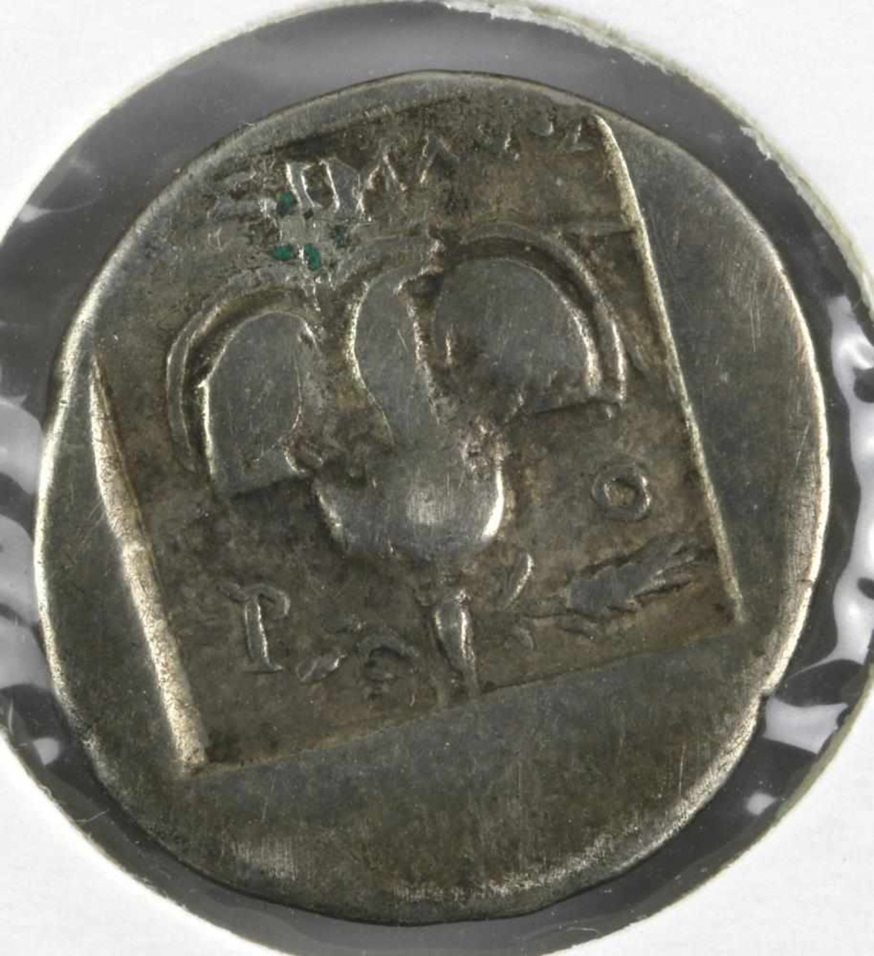 Drachme. Rhodos um 88 v. Chr. Nikephoros. Kopf des Helios / Rose PO. Durchmesser ca. 15 mm, - Bild 2 aus 2