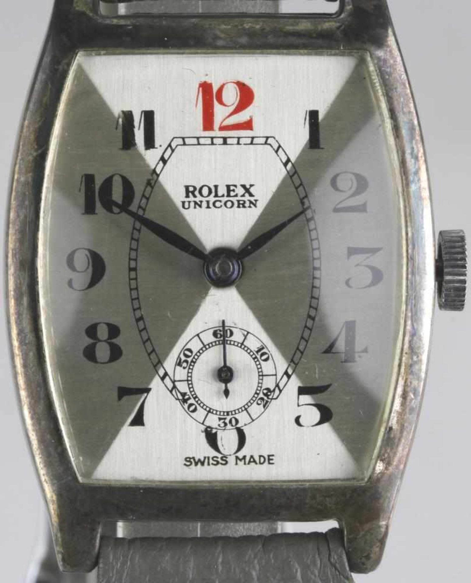 Rolex Unicorn. Armbanduhr, 1930-er Jahre Schweiz. Handaufzugswerk mit Sekunde bei der Sechs. - Bild 2 aus 3