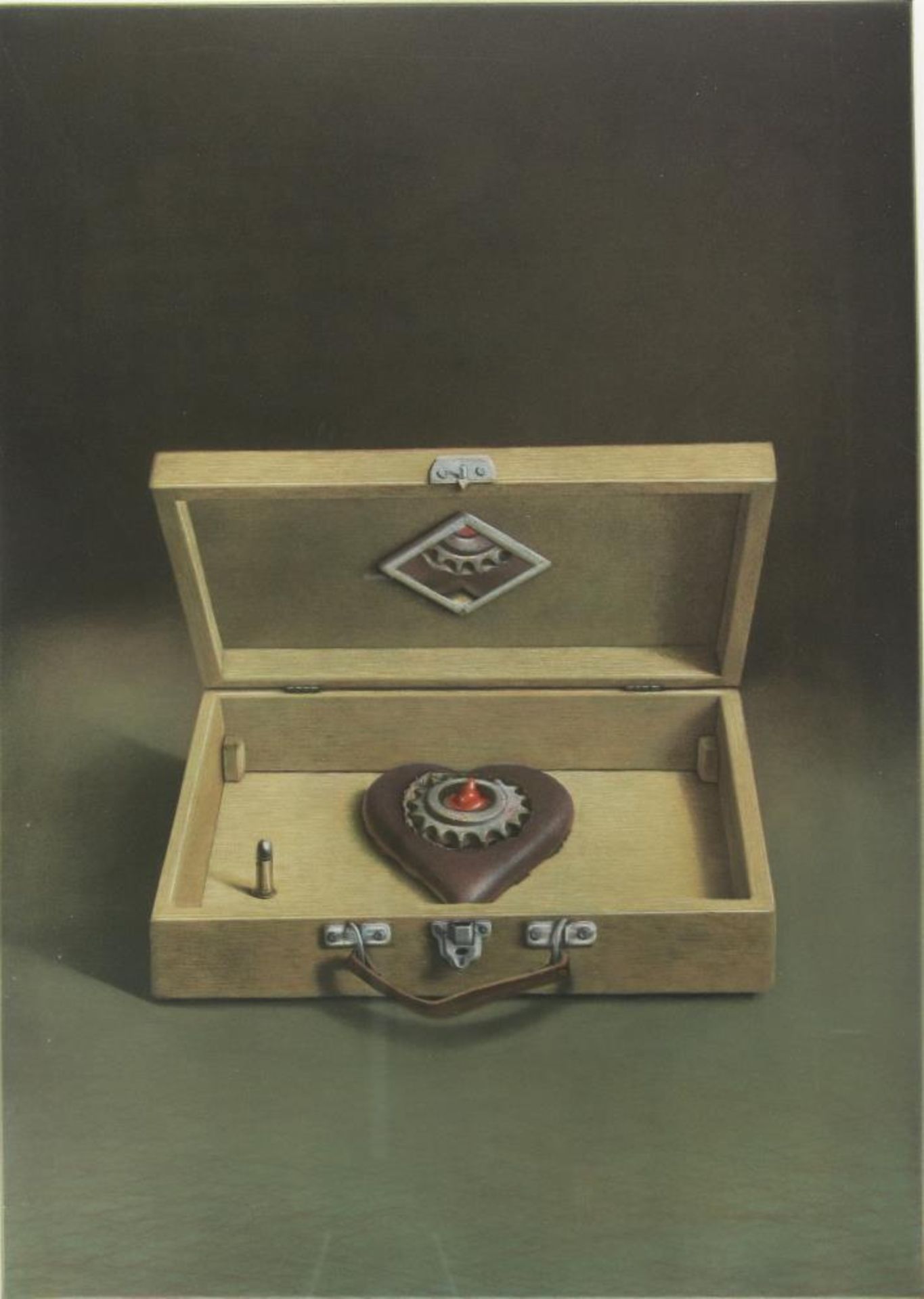 Tripp, Jan Peter *1945 Oberstdorf. Little heart machine. Graphik mit 3 Platten: Aquatinta,