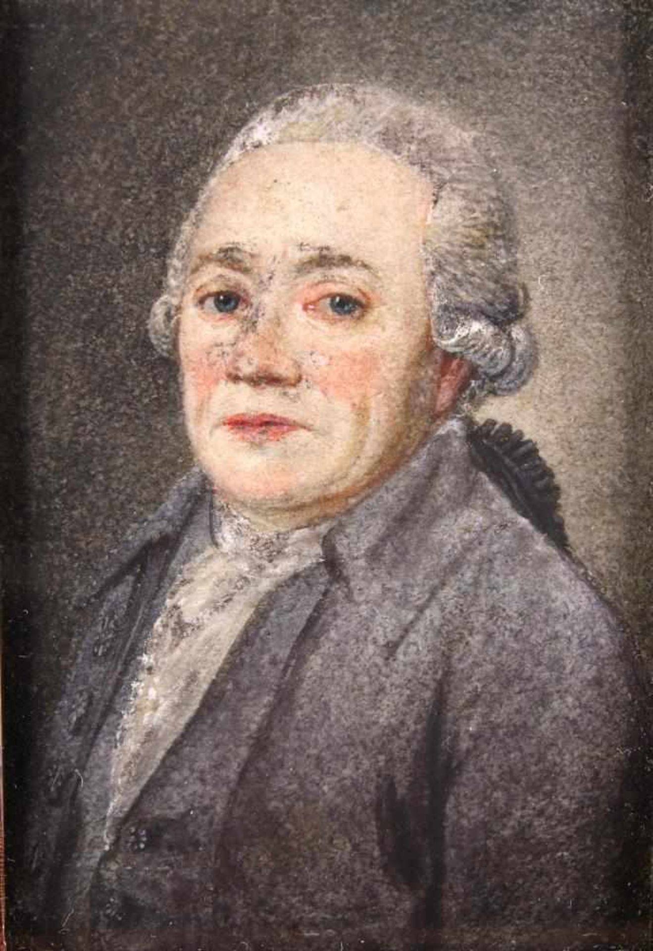 Daffinger, Moritz Michael 1790-1849 attr. Portrait des Immanuel Kant. Miniatur in Mischtechnik. - Bild 2 aus 3