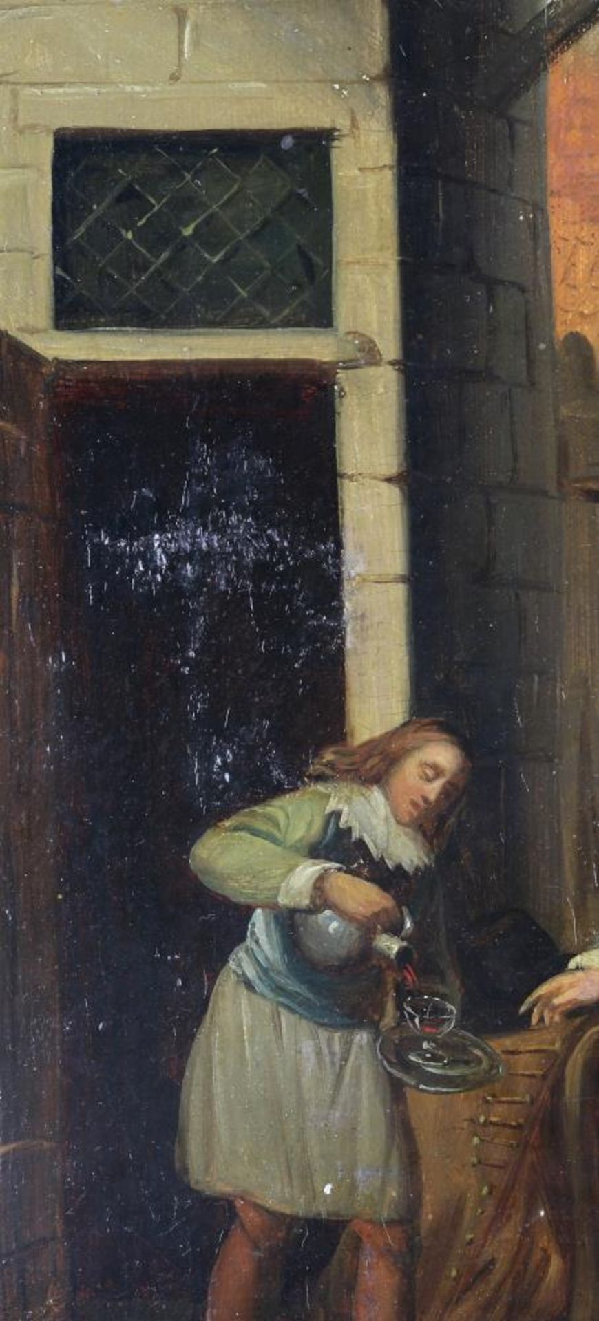 Teniers, David II 1610-1690 Nachfolger. Oder Umkreis. Typisch flämische Genreszene vor der - Bild 6 aus 9