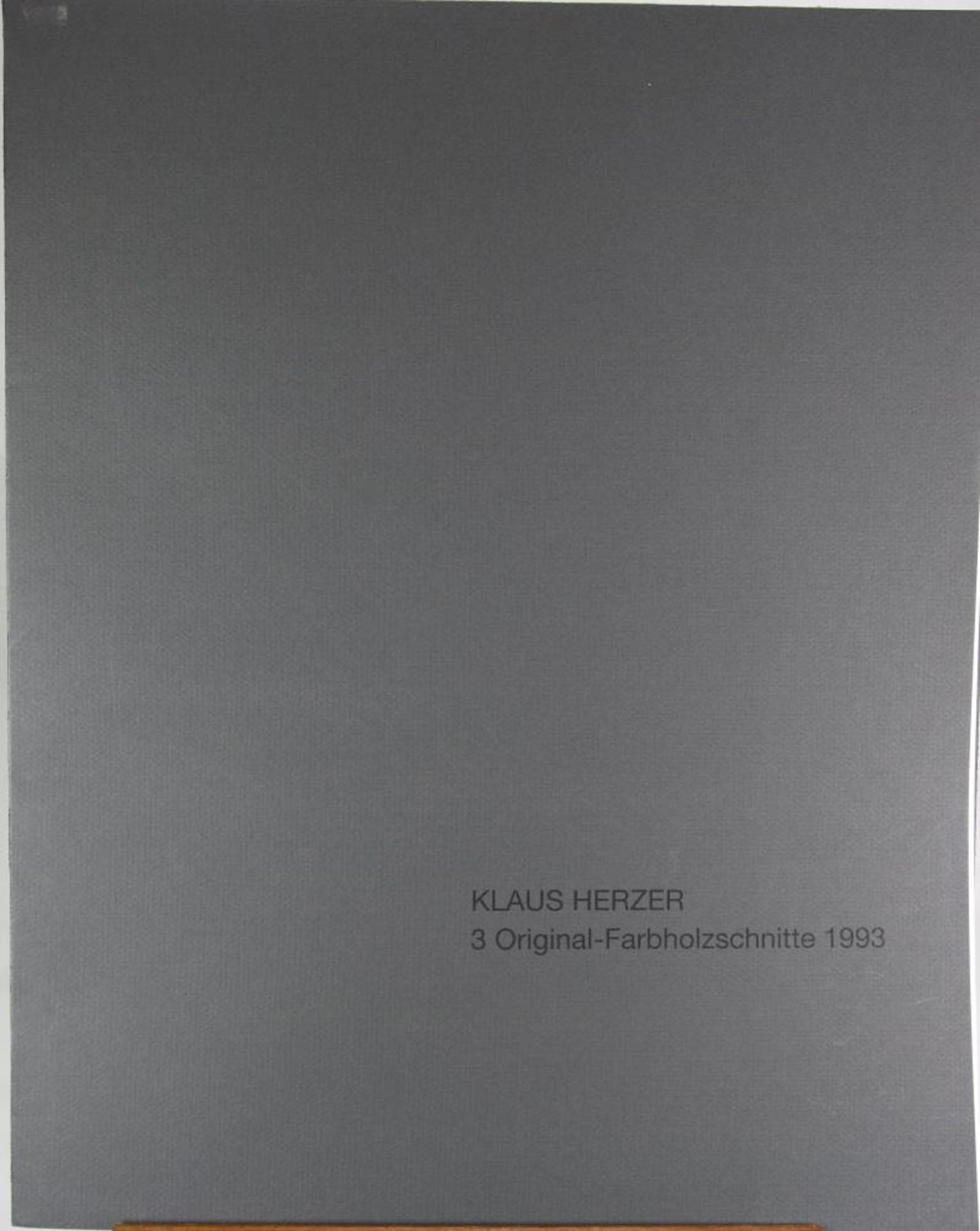 Herzer, Klaus *1932. Drei Original-Farbholzschnitte Edition Brucknerweg, 1993. Begleitwort von