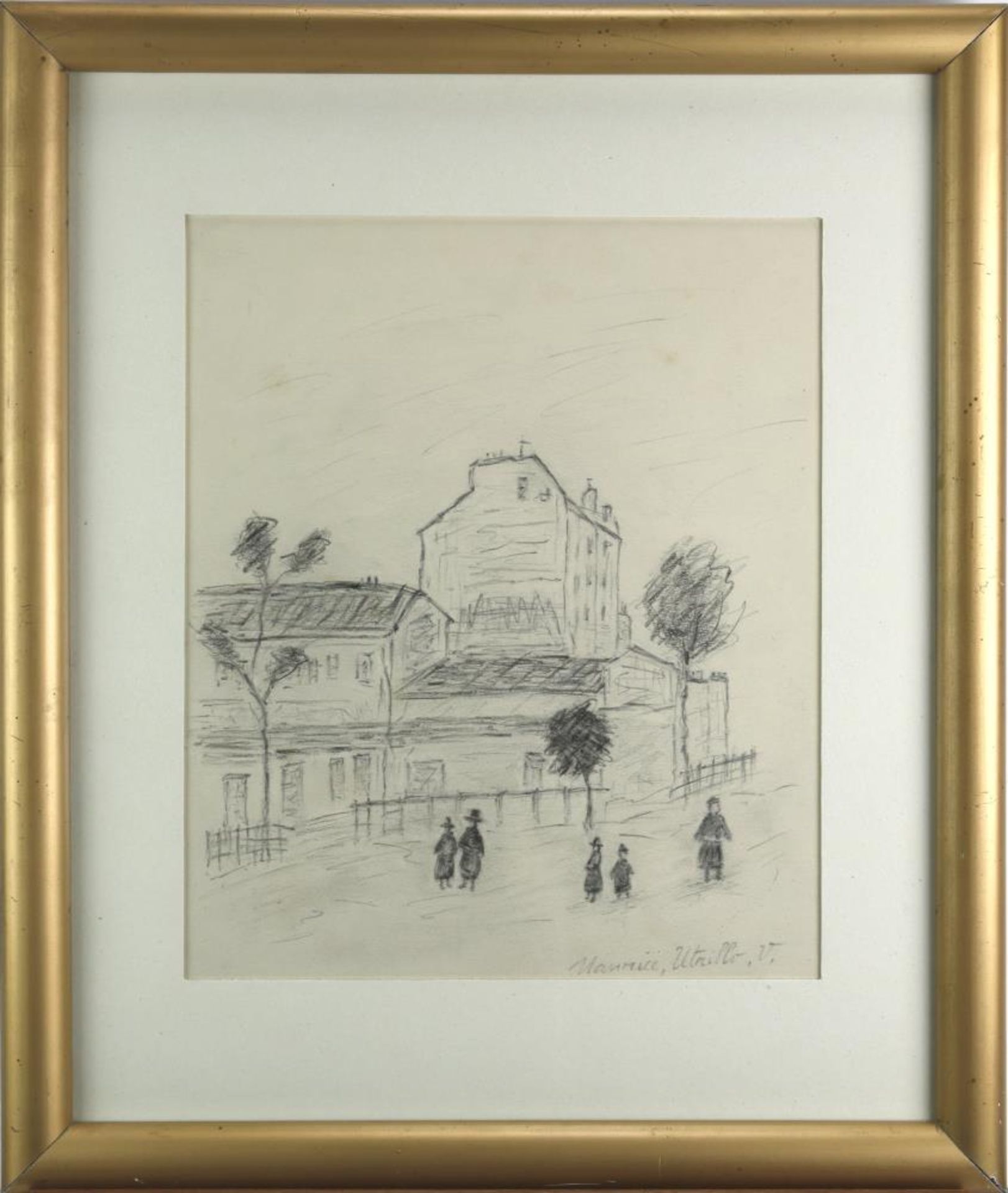 Utrillo, Maurice. 1883 Paris – 1955 Dax. Le Lapin Agile á Montmartre. Bleistift auf Papier. Unten - Bild 2 aus 4