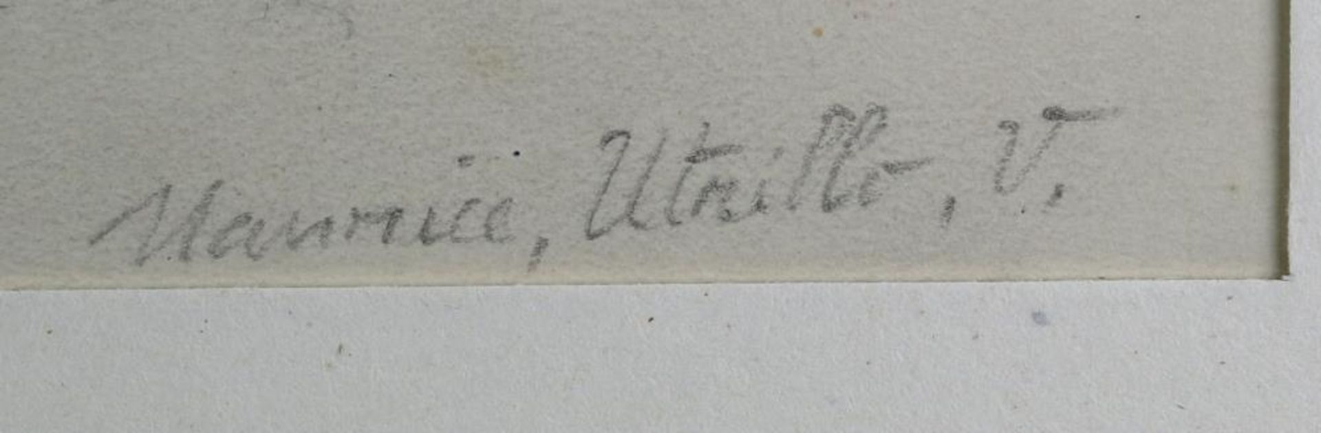 Utrillo, Maurice. 1883 Paris – 1955 Dax. Le Lapin Agile á Montmartre. Bleistift auf Papier. Unten - Bild 3 aus 4