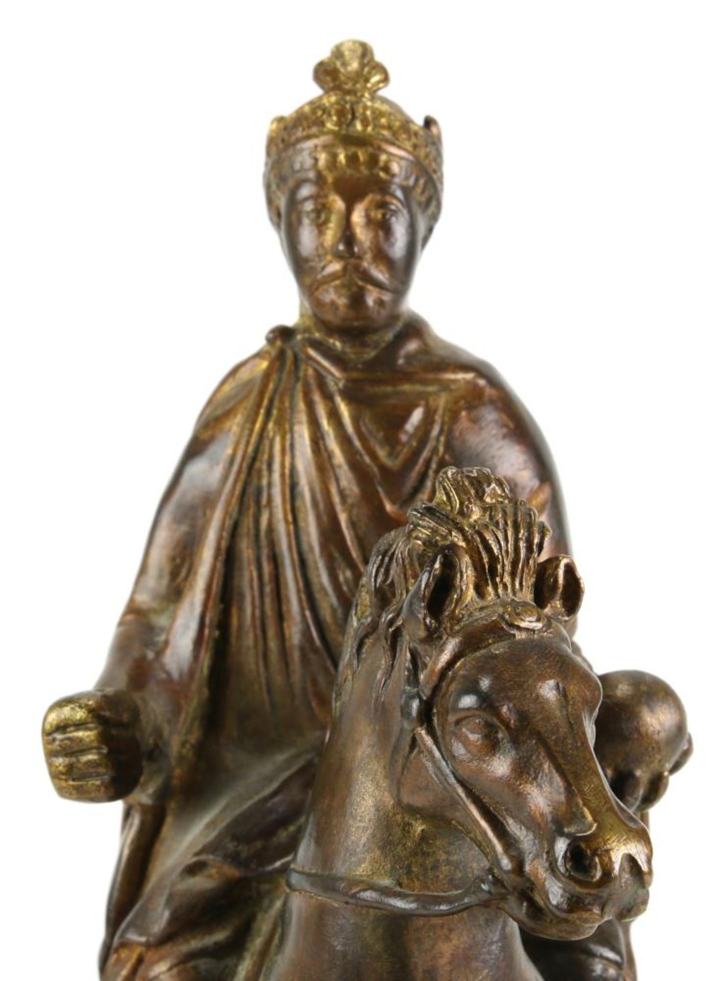 Karl der Große. Reiterstatuette nach dem Original im Metzer Domschatz. Ars mundi -Collection, - Bild 3 aus 5