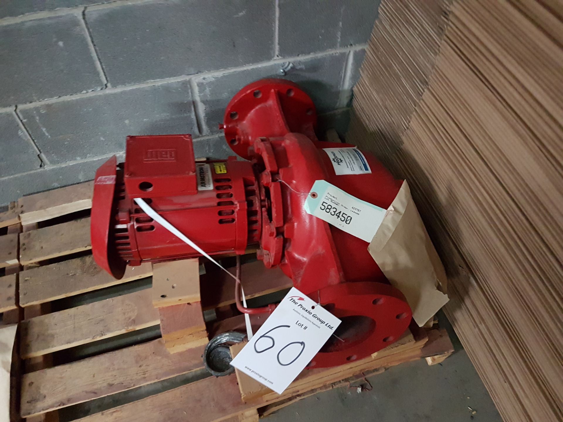 Unused Armstrong Weg Pump UL Listed Motor Certified for Fire Pump Application - Image 2 of 3