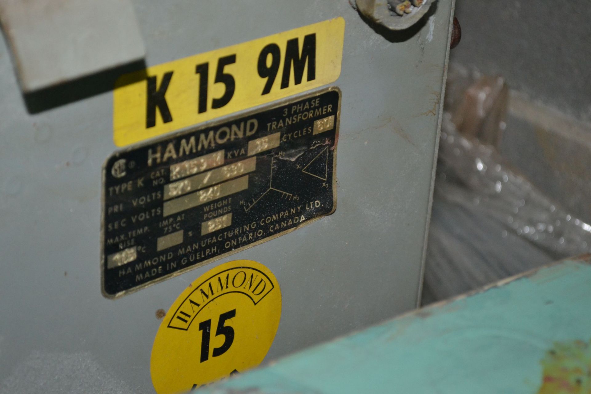 Hammond 15KVA Transformer & Switch Boxes - Image 2 of 5