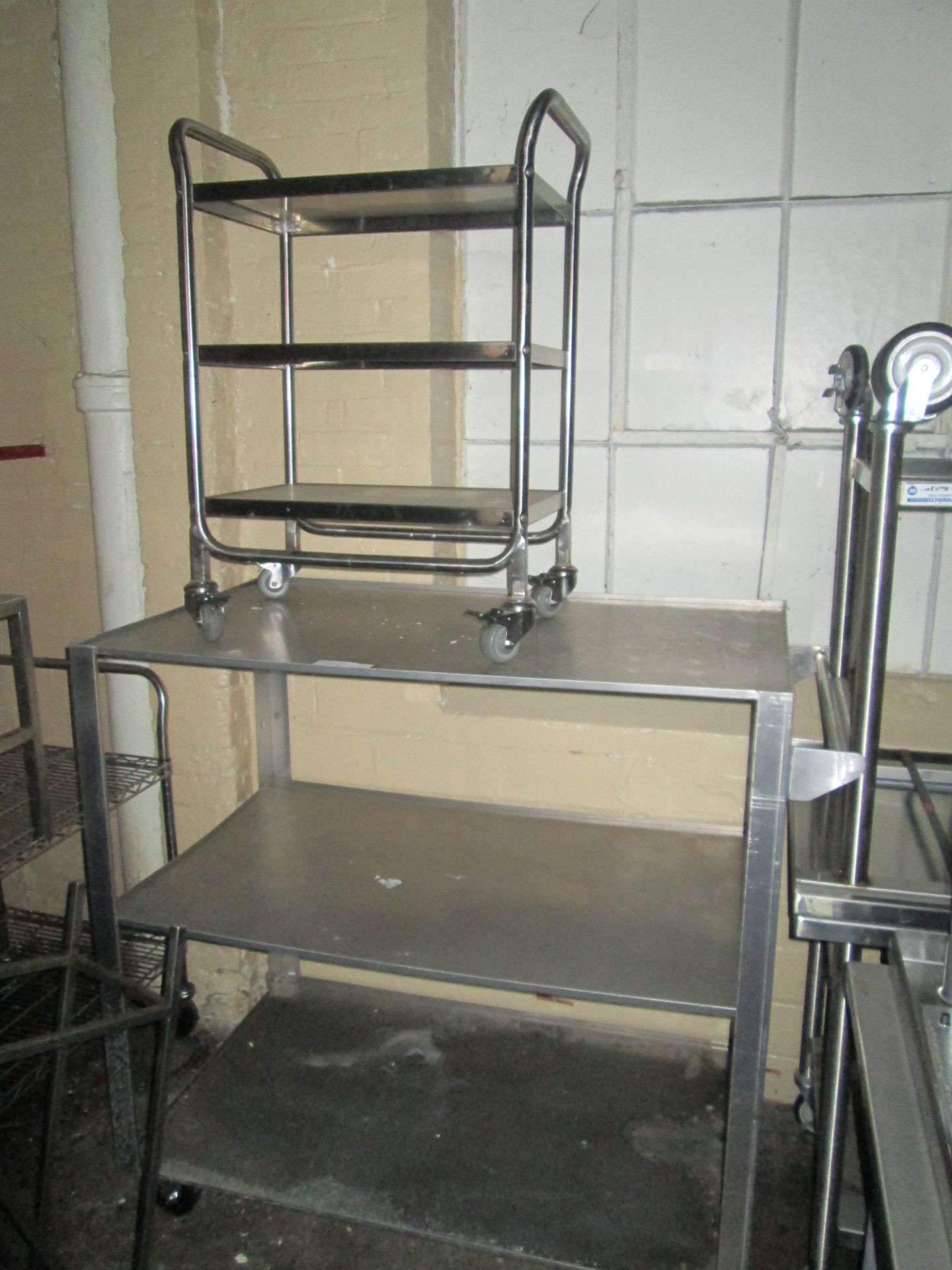 Lot of Assorted Stainless Steel Tables, Stands and Carts - Image 5 of 7