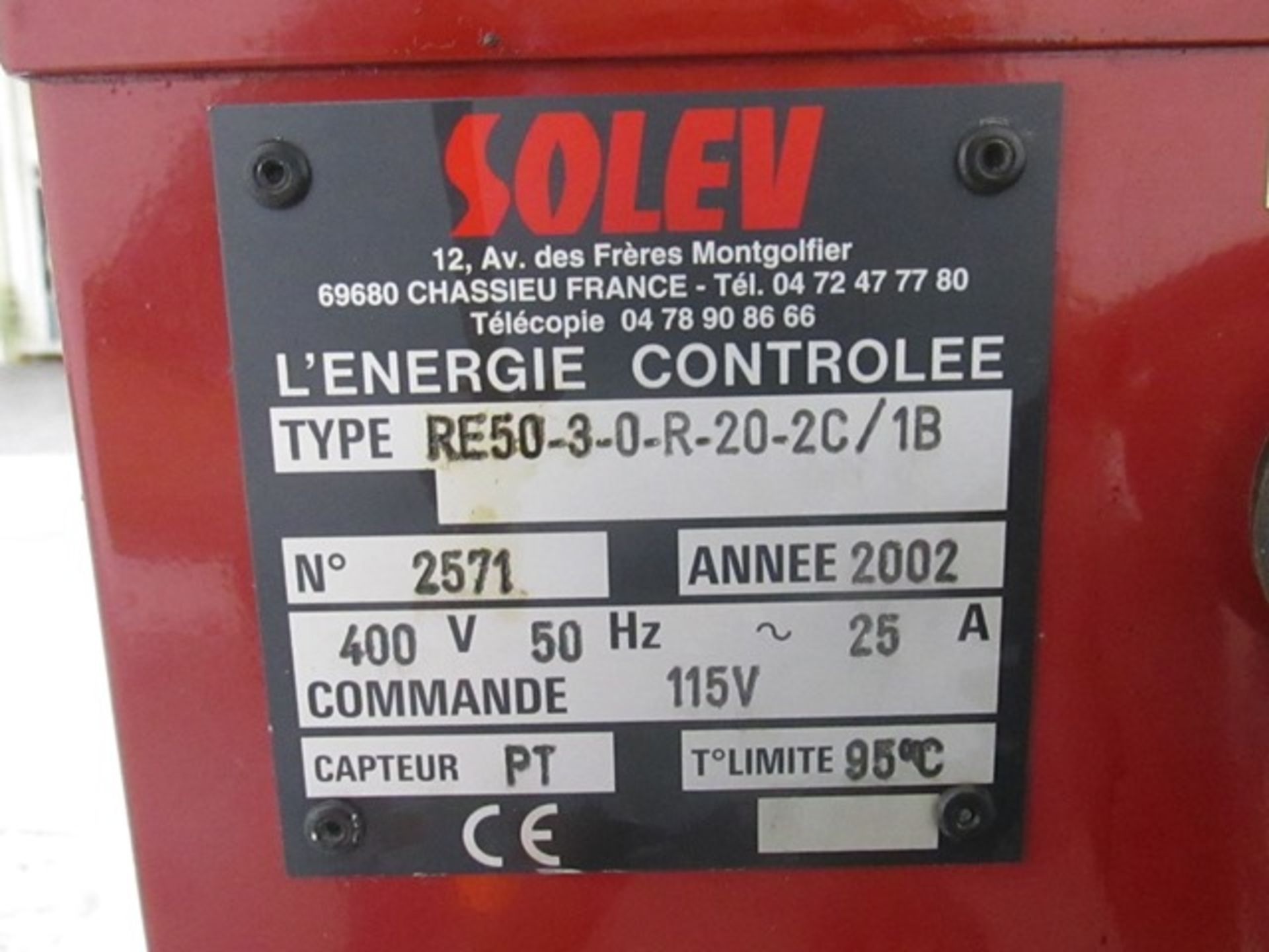 Solev Temperature Control Unit, Model RE50.3.0.R.20.2C/1B - Image 7 of 7