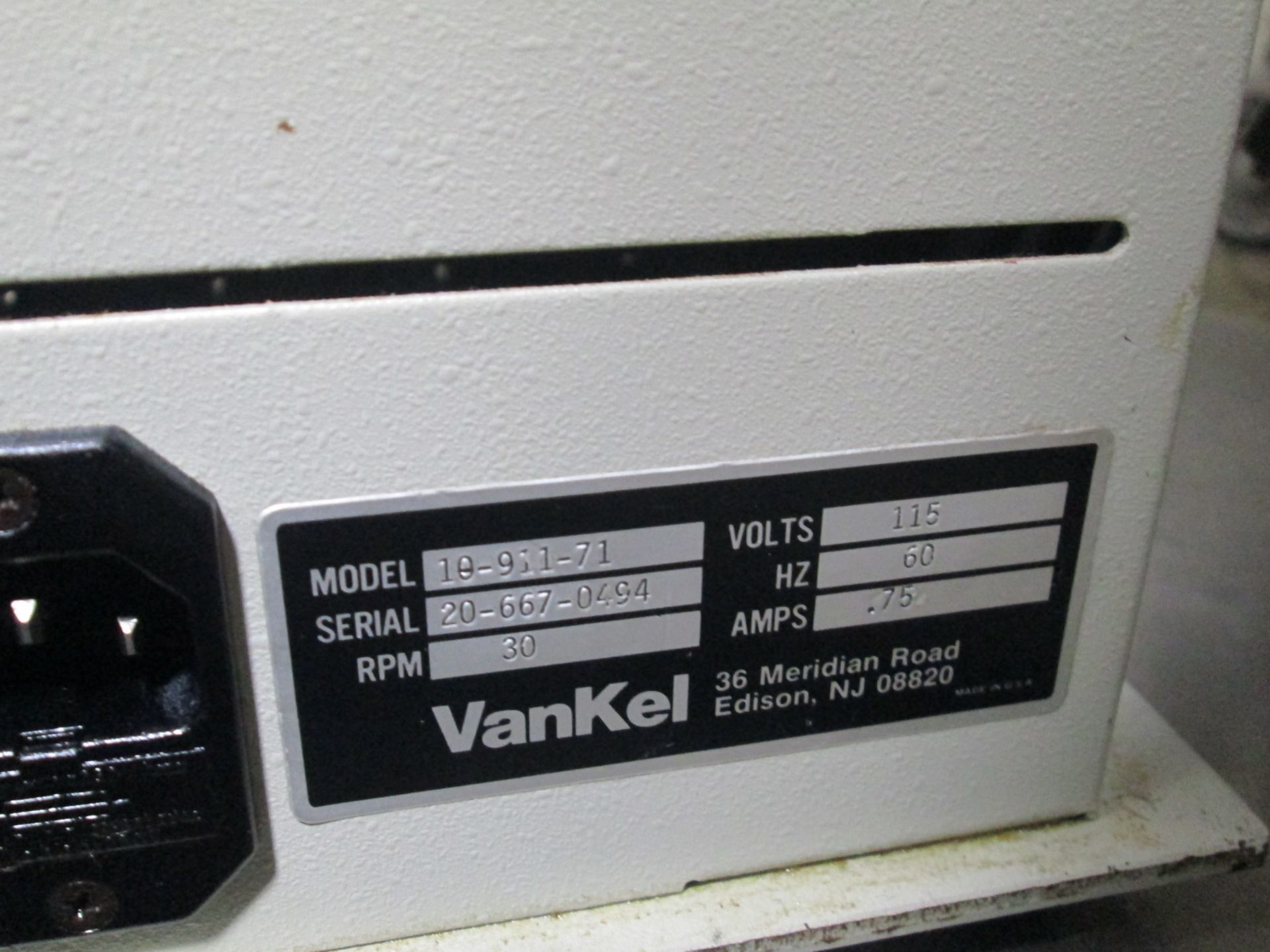 Vankel Tablet Disintegration Tester, model 10-911-71, Serial number 20-667-0494, 115v/60hz/.75a, - Image 3 of 4