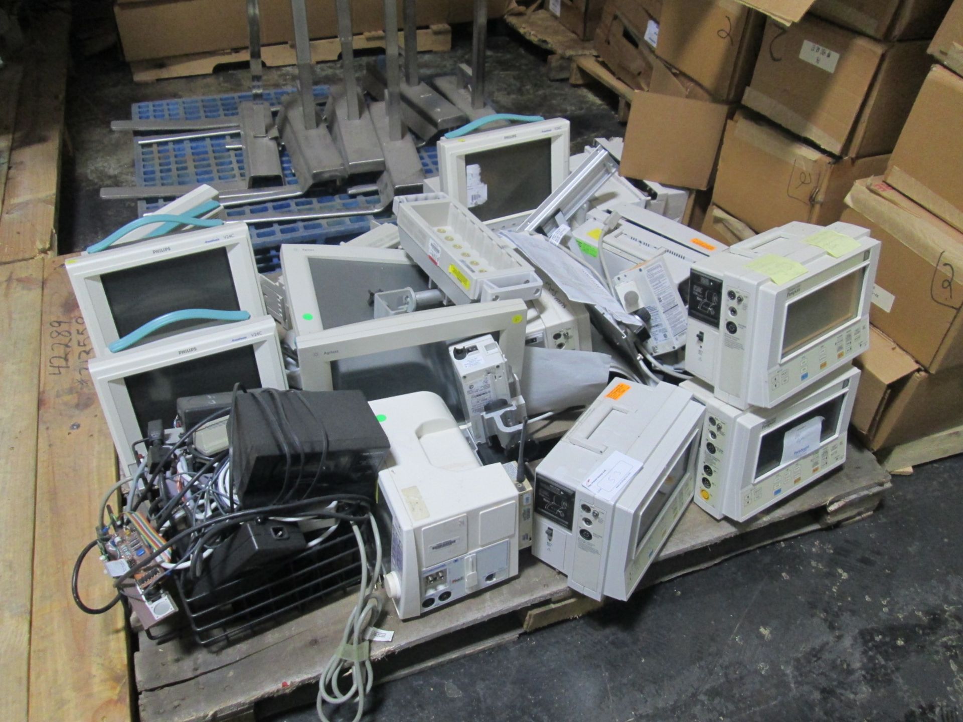 Lot of Assorted Medical Scanners, monitors, Instruments, Printers and Computers.. AS Seen in images