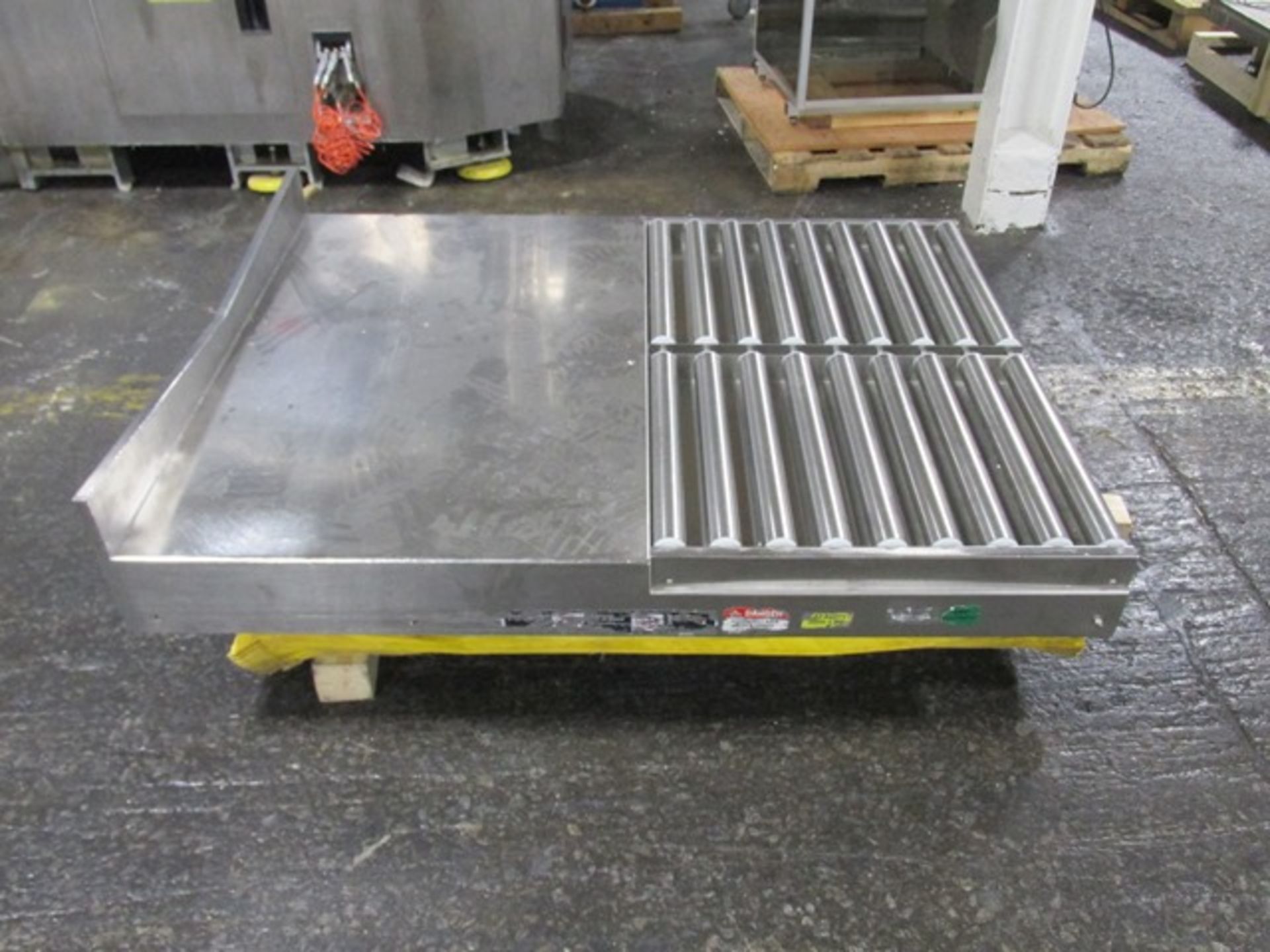 55" x 42" Roller Lift Table, S/S