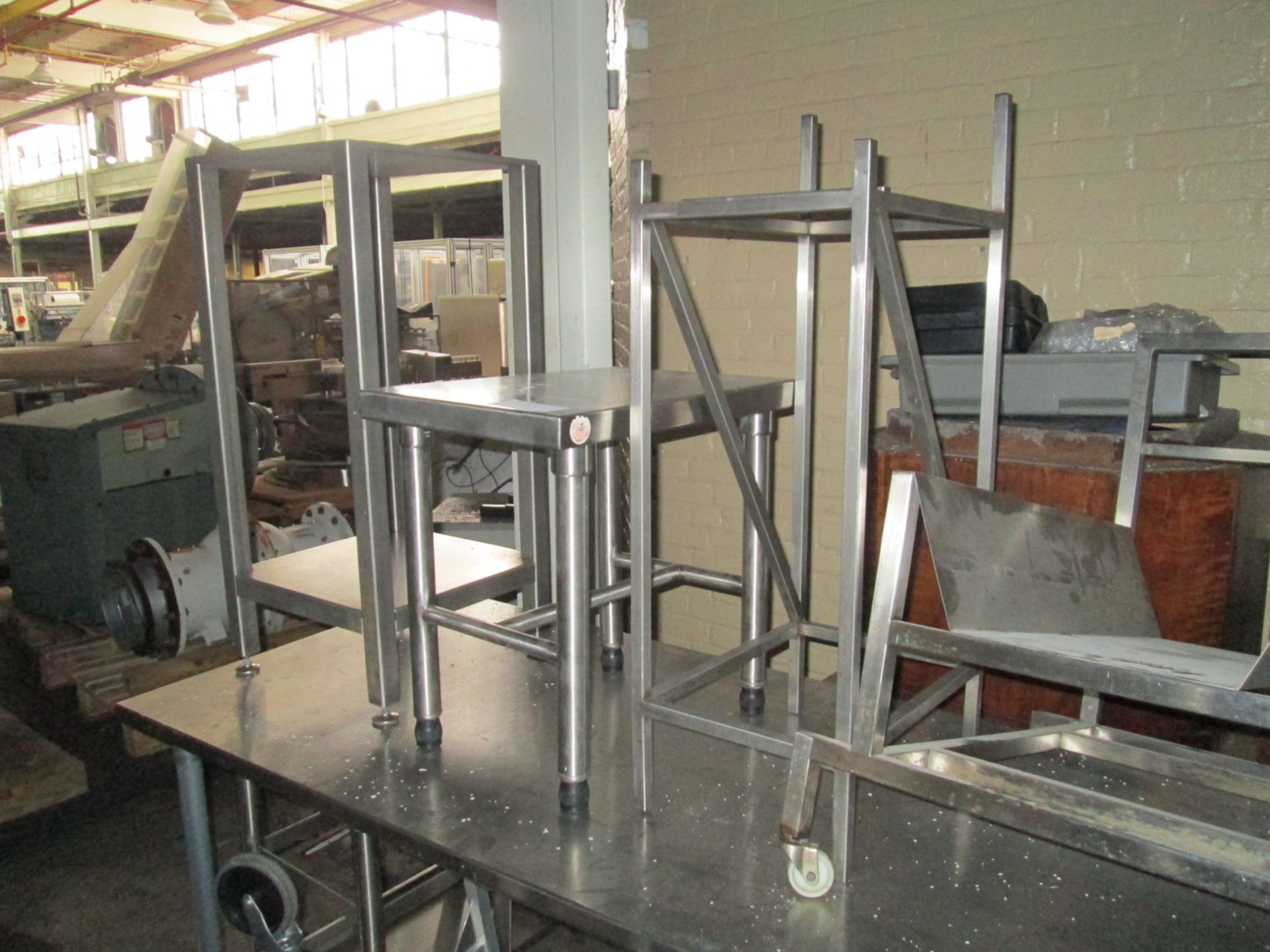 Lot of Assorted Stainless Steel Tables, Stands and Carts - Image 2 of 7