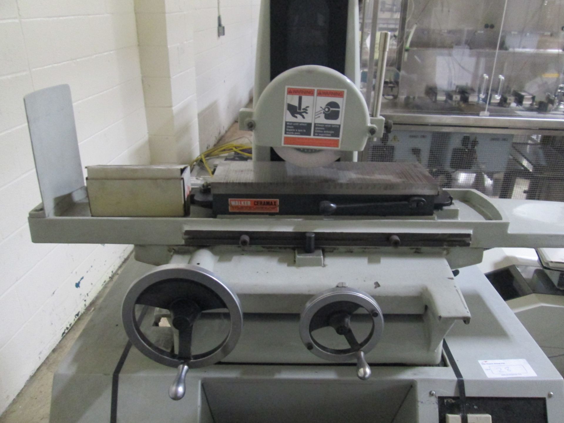 Harig 618 Surface Grinder, 6" x 18" Walker Ceramex permanent magnetic chuck, 6" wheel diameter, - Image 2 of 16