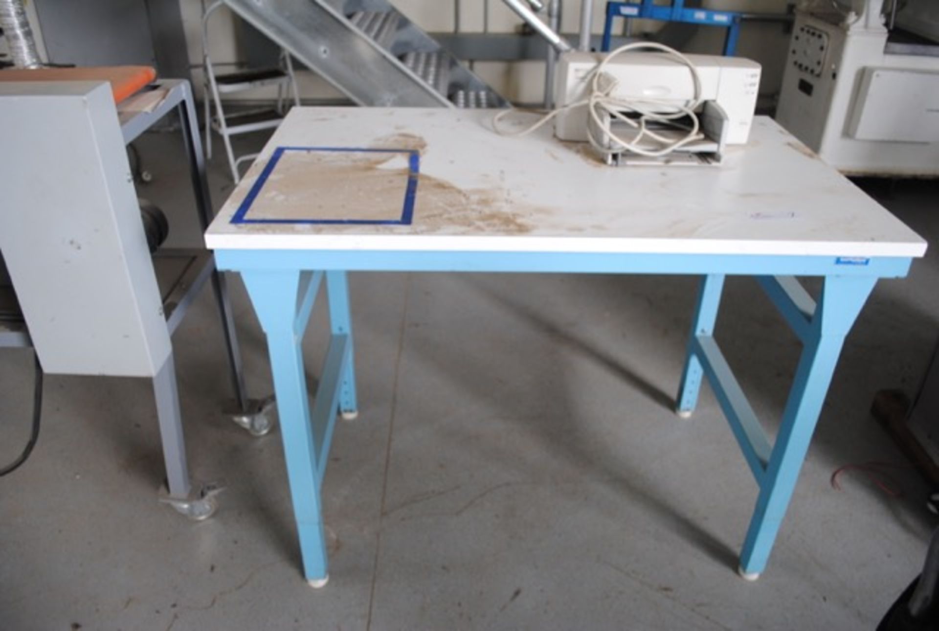 30" x 48" work table with printer