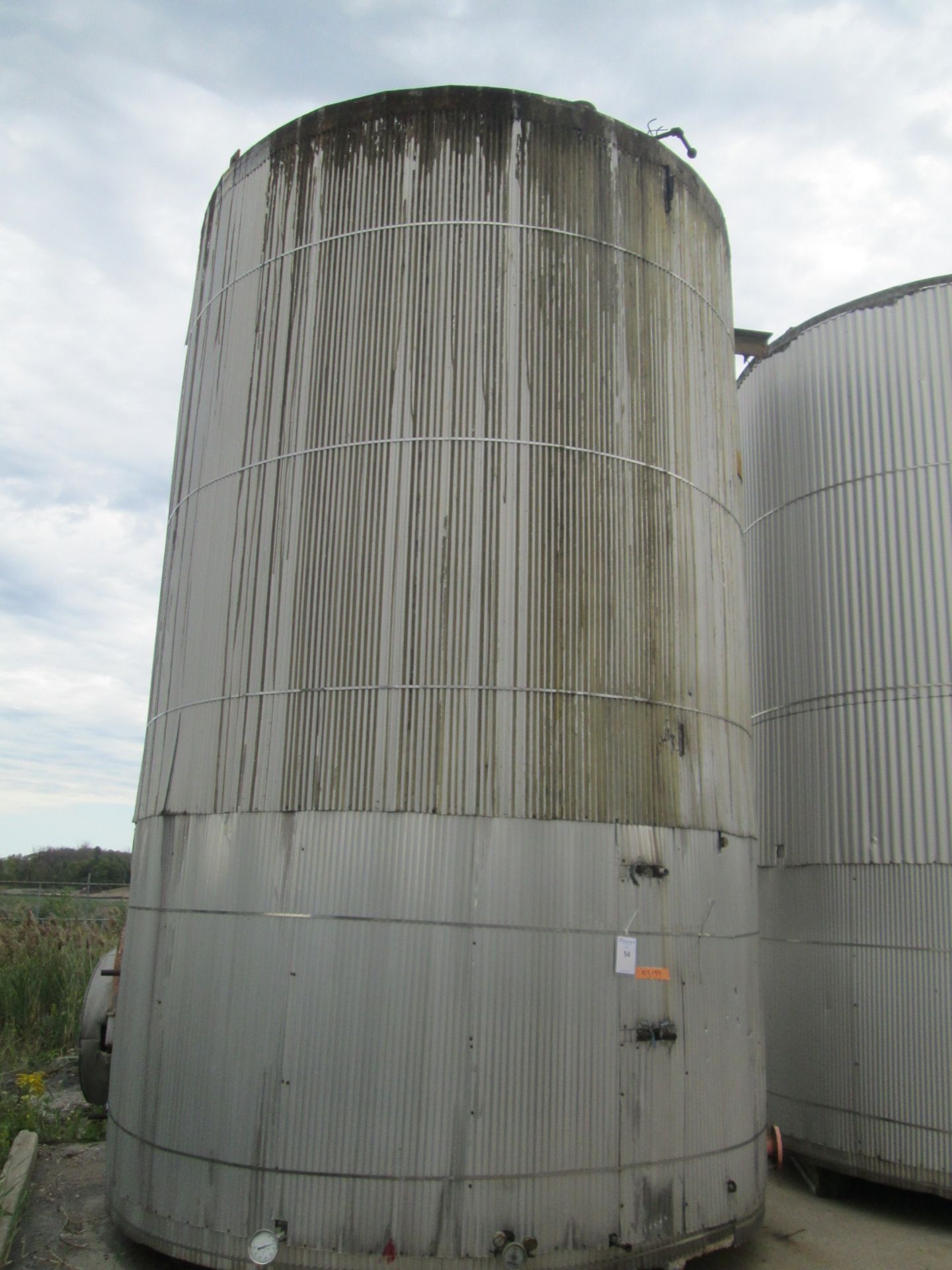 14500 O'Conner storage tank, carbon steel construction, 11'6" diameter x 18'6" straight side, dome - Image 4 of 6