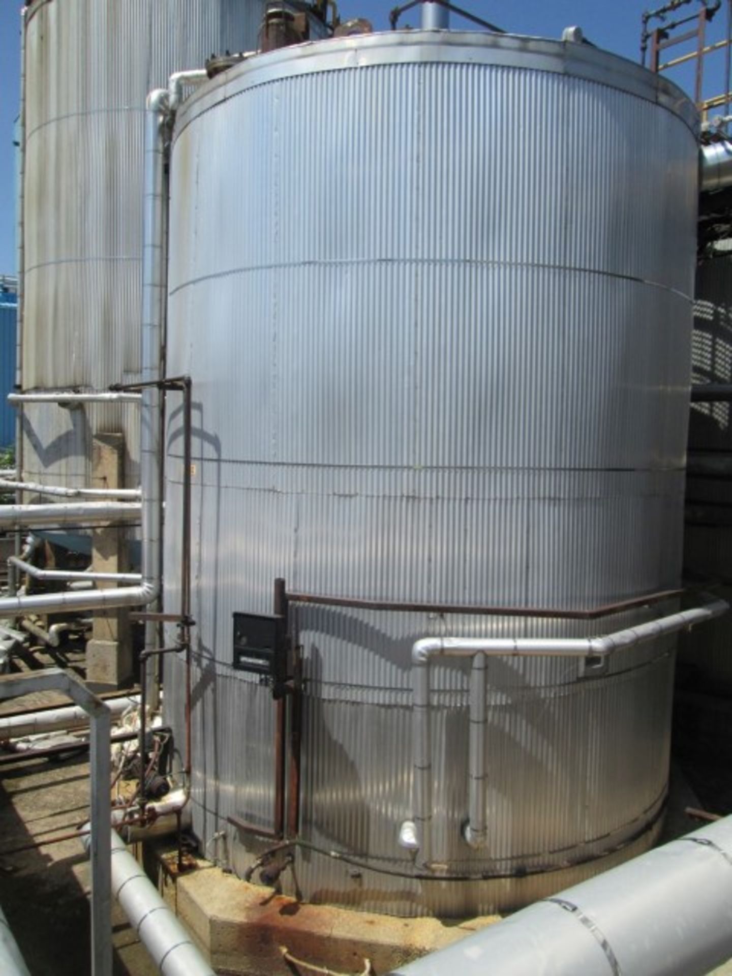 12500 gallon Lake Nordic Mine Co storage tank, 304 stainless steel construction, 12' diameter x - Image 3 of 8