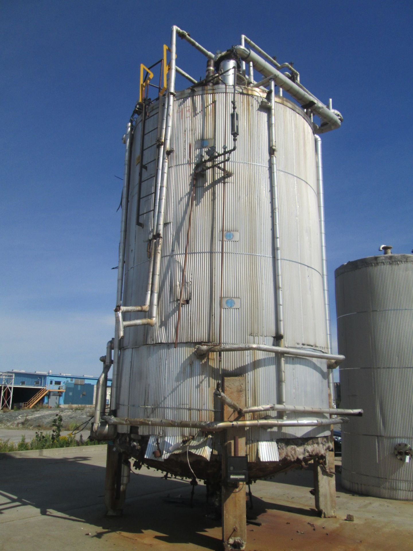 14500 gallon O'Conner storage tank, carbon steel construction, 11' diameter x 19' straight side,