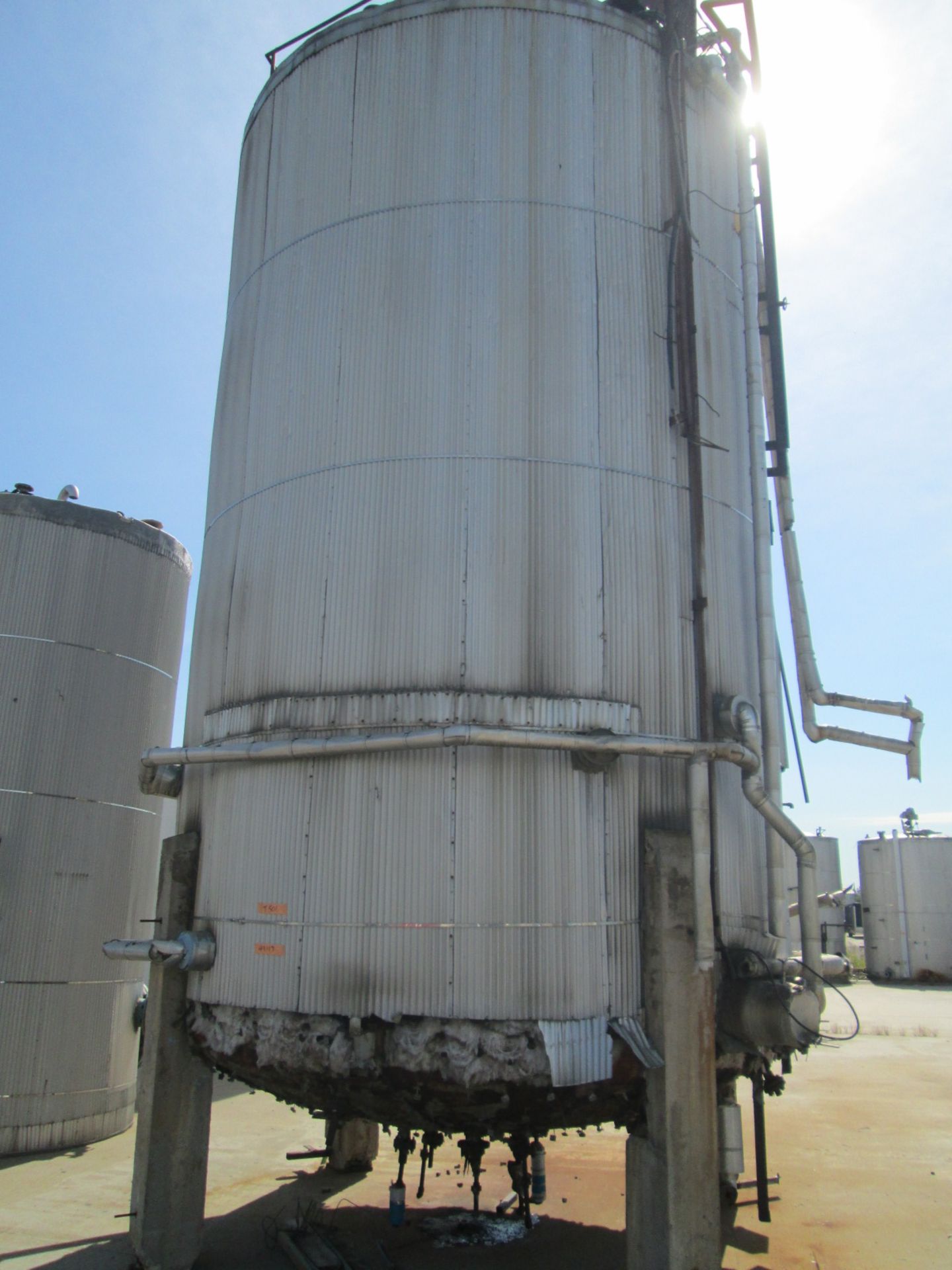 14500 gallon O'Conner storage tank, carbon steel construction, 11' diameter x 19' straight side, - Image 3 of 11