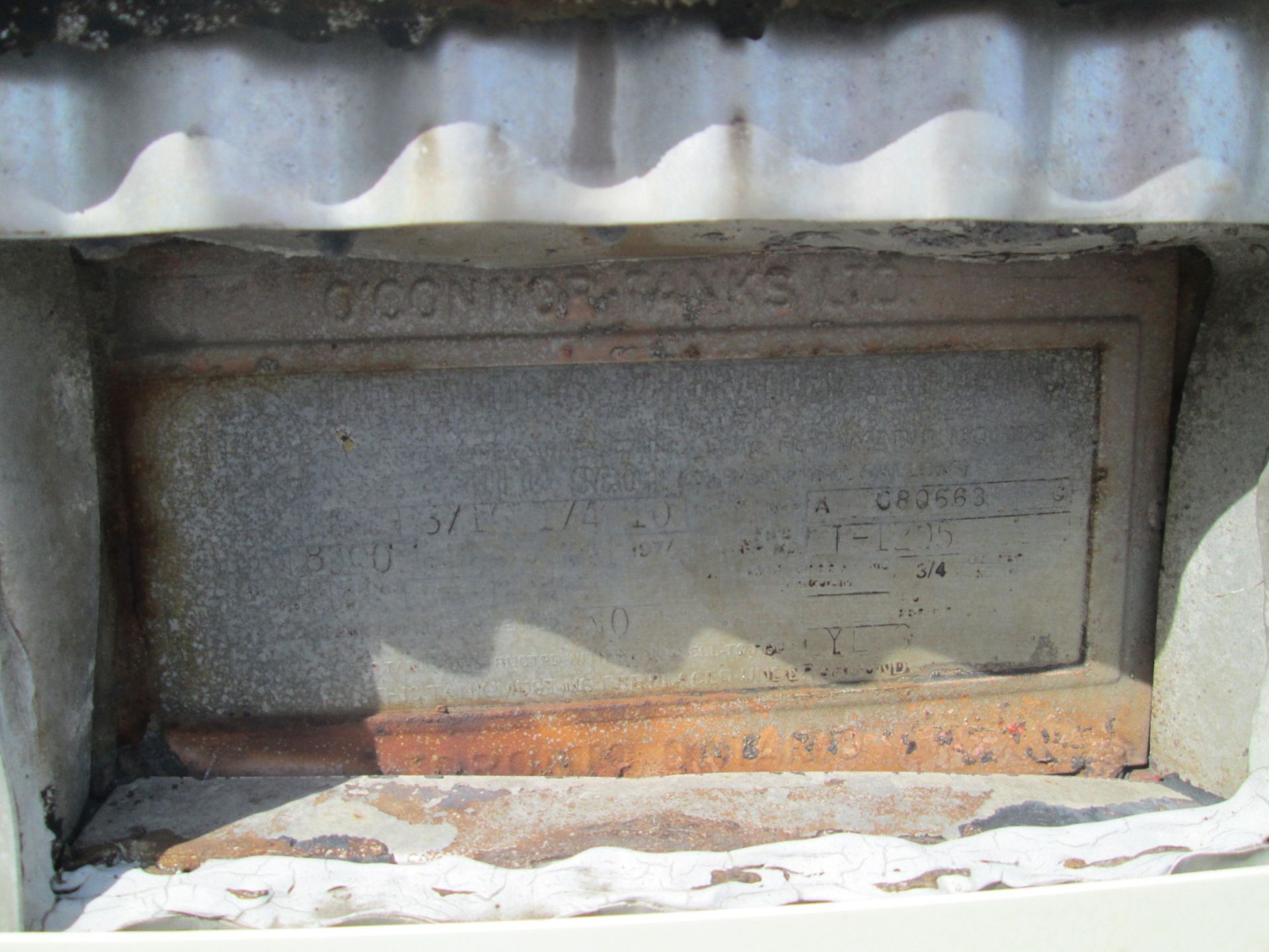 8000 Gallon (approx) O'Conner Carbon Steel Tank, Serial Number T-1205 - Image 8 of 8