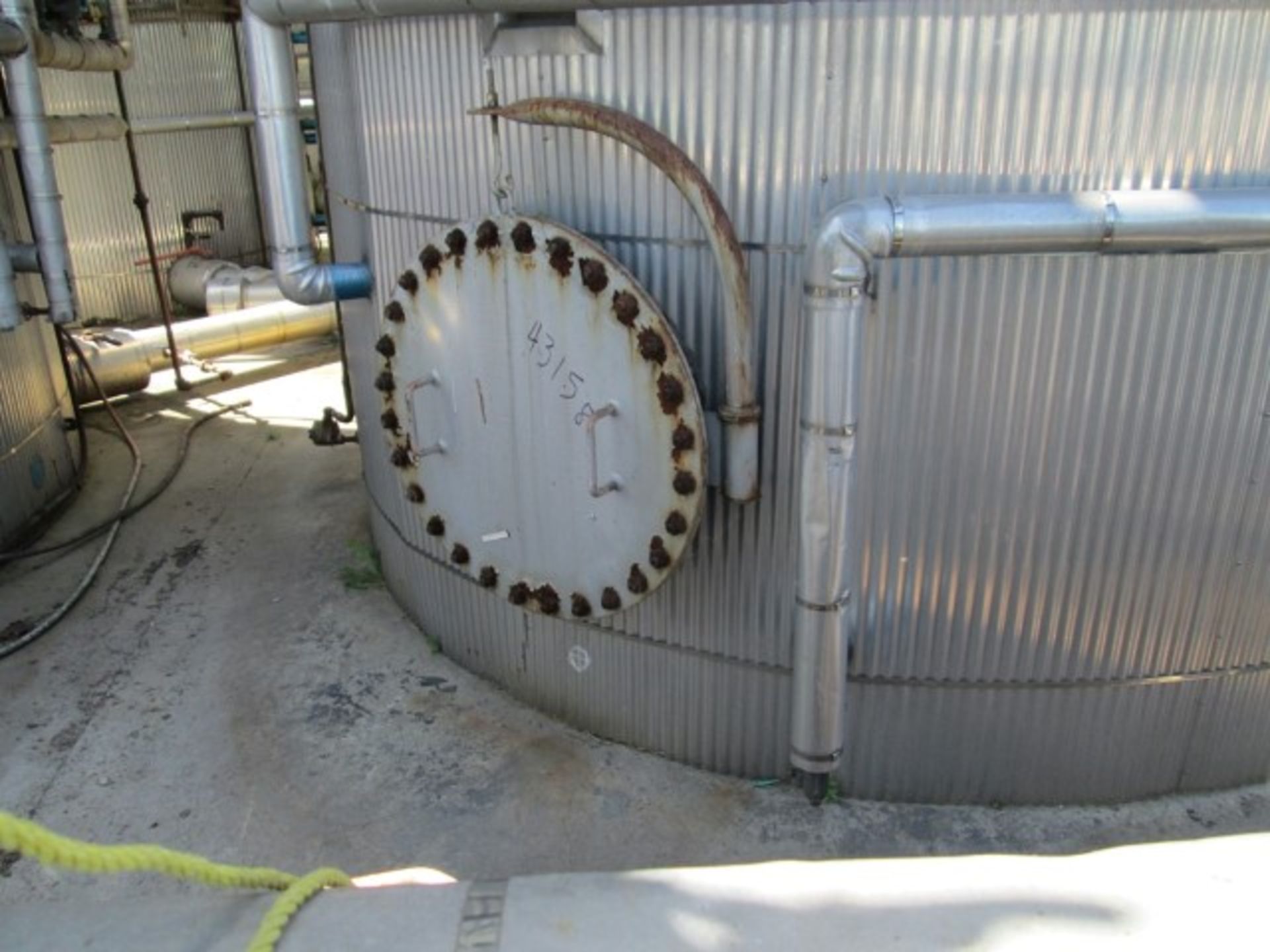 13000 gallon O'Conner storage tank, carbon steel construction, 11' diameter x 18'6" straight side, - Image 2 of 8