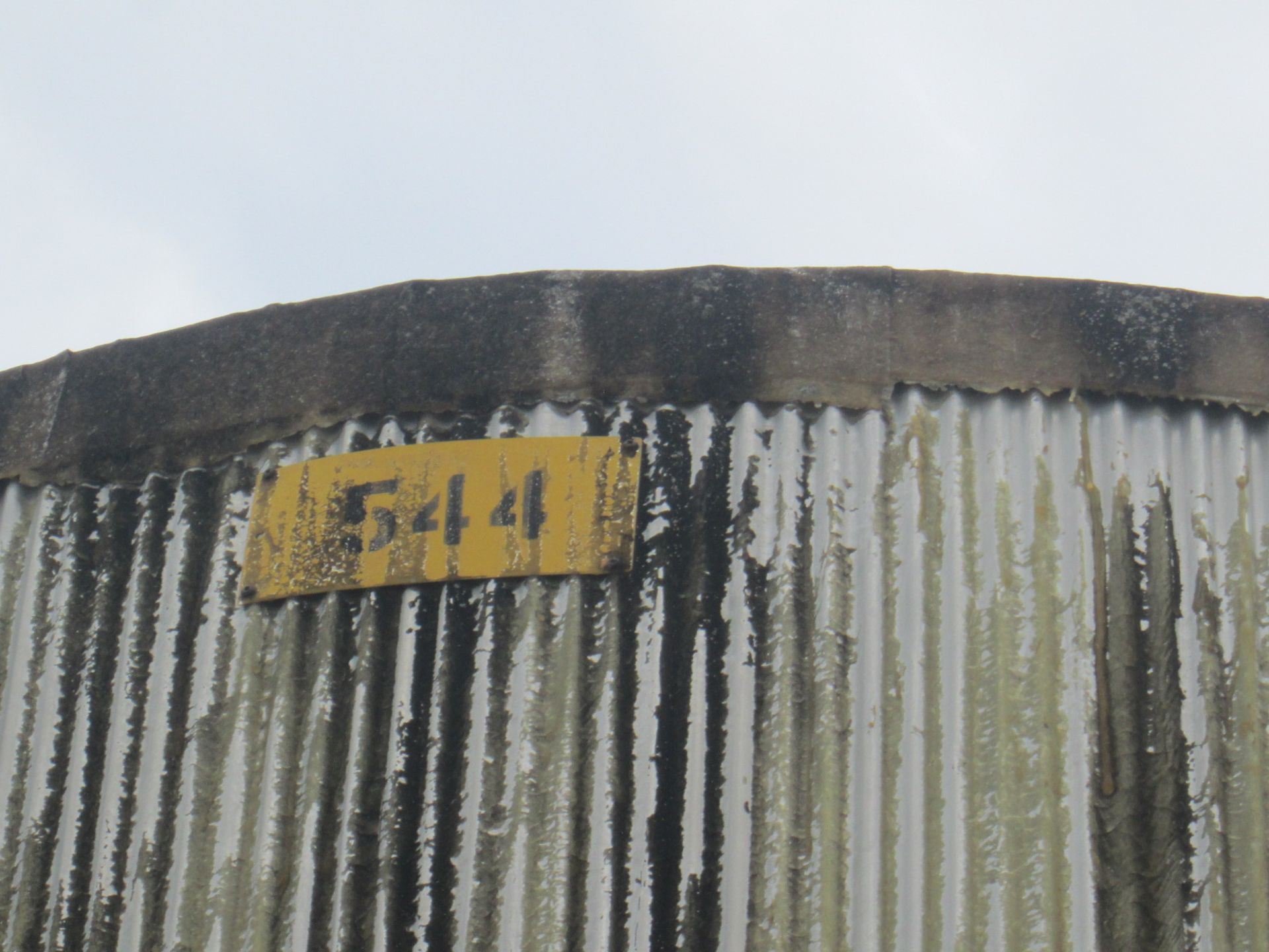 14500 O'Conner storage tank, carbon steel construction, 11'6" diameter x 18'6" straight side, dome - Image 3 of 6